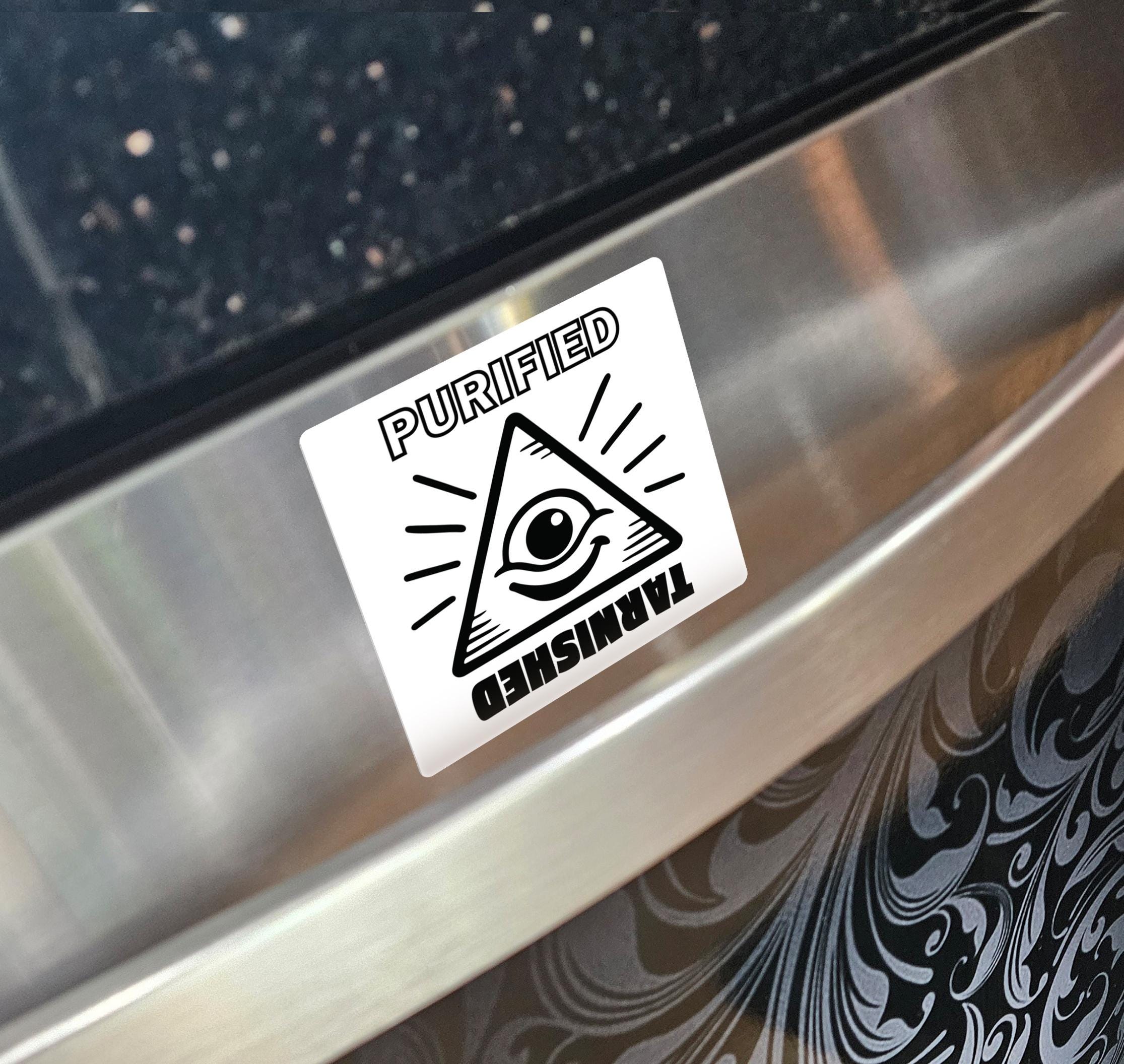 Occult All-Seeing Eye Dishwasher Magnet, Reversible Kitchen Magnet for Gothic Souls, Celestial Dishwasher Decor, Witchy Kitchen Accessories product thumbnail image