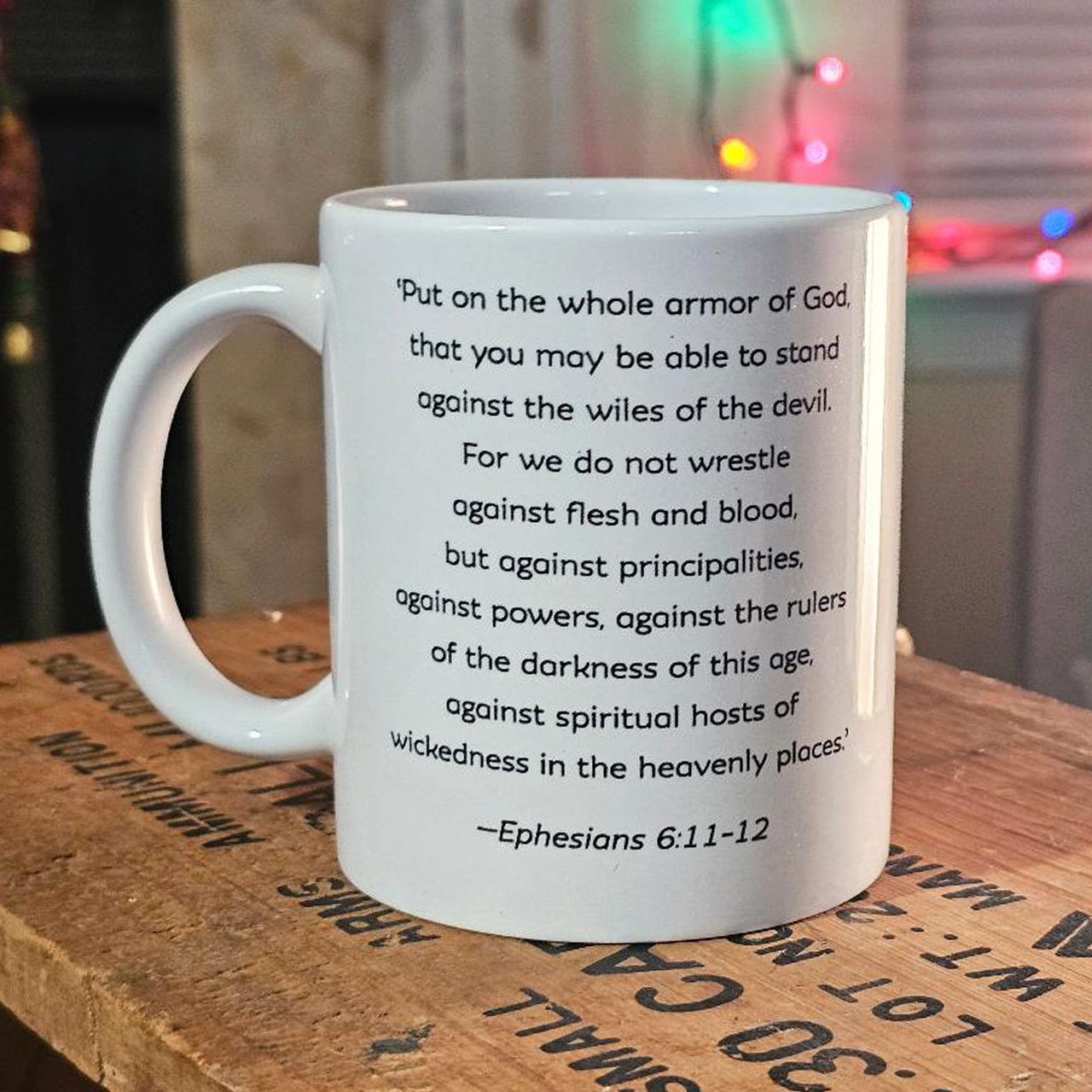 Mug 11oz Ephesians Warrior Woman Armor of God Christian Inspirational product thumbnail image