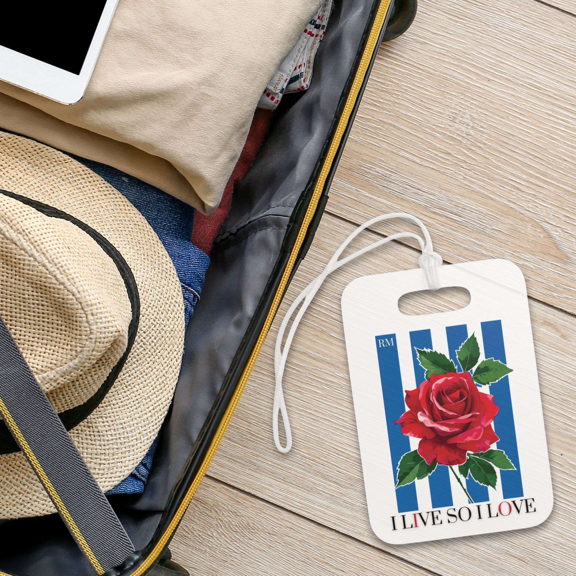 Personalized Love Luggage Tag product thumbnail image Personalized Love Luggage Tag product thumbnail image