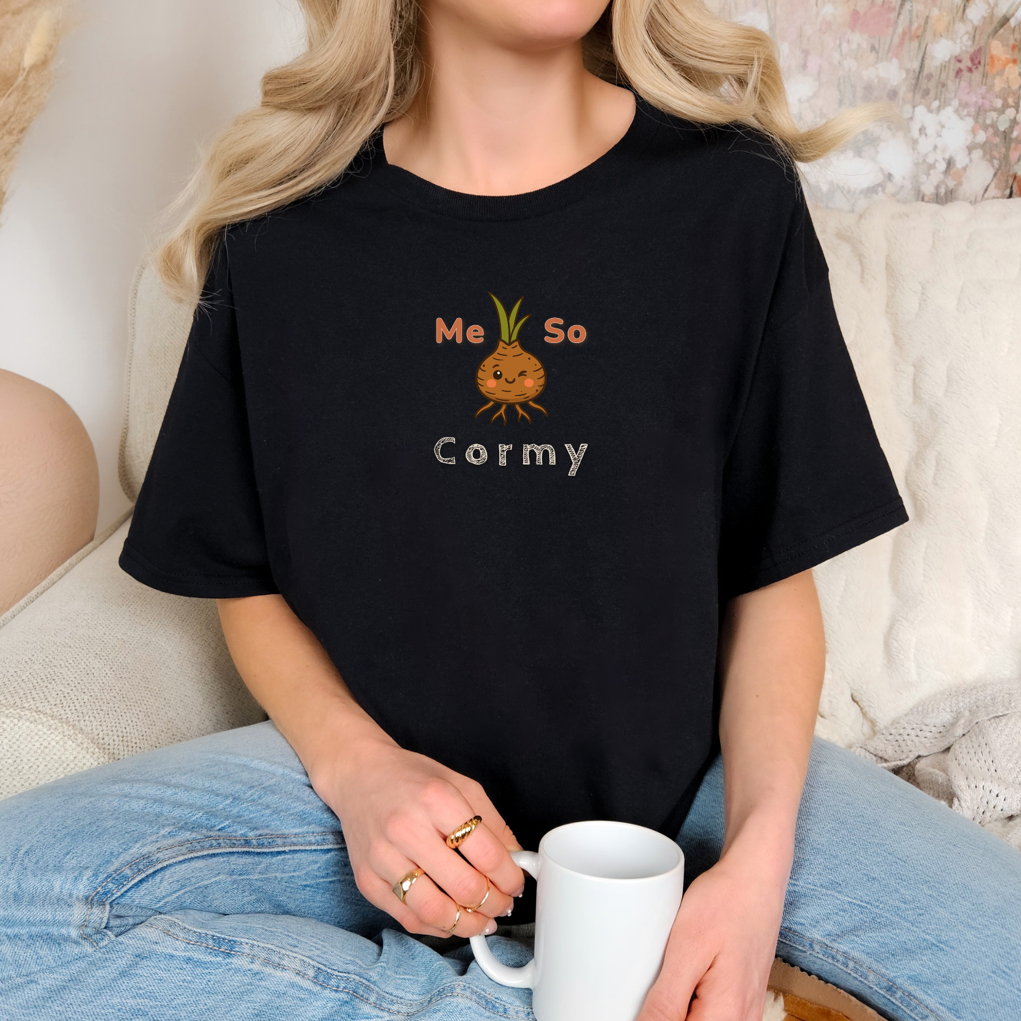 Me So Cormy Shirt | Comfort Colors Tee for the plant lover in your life 