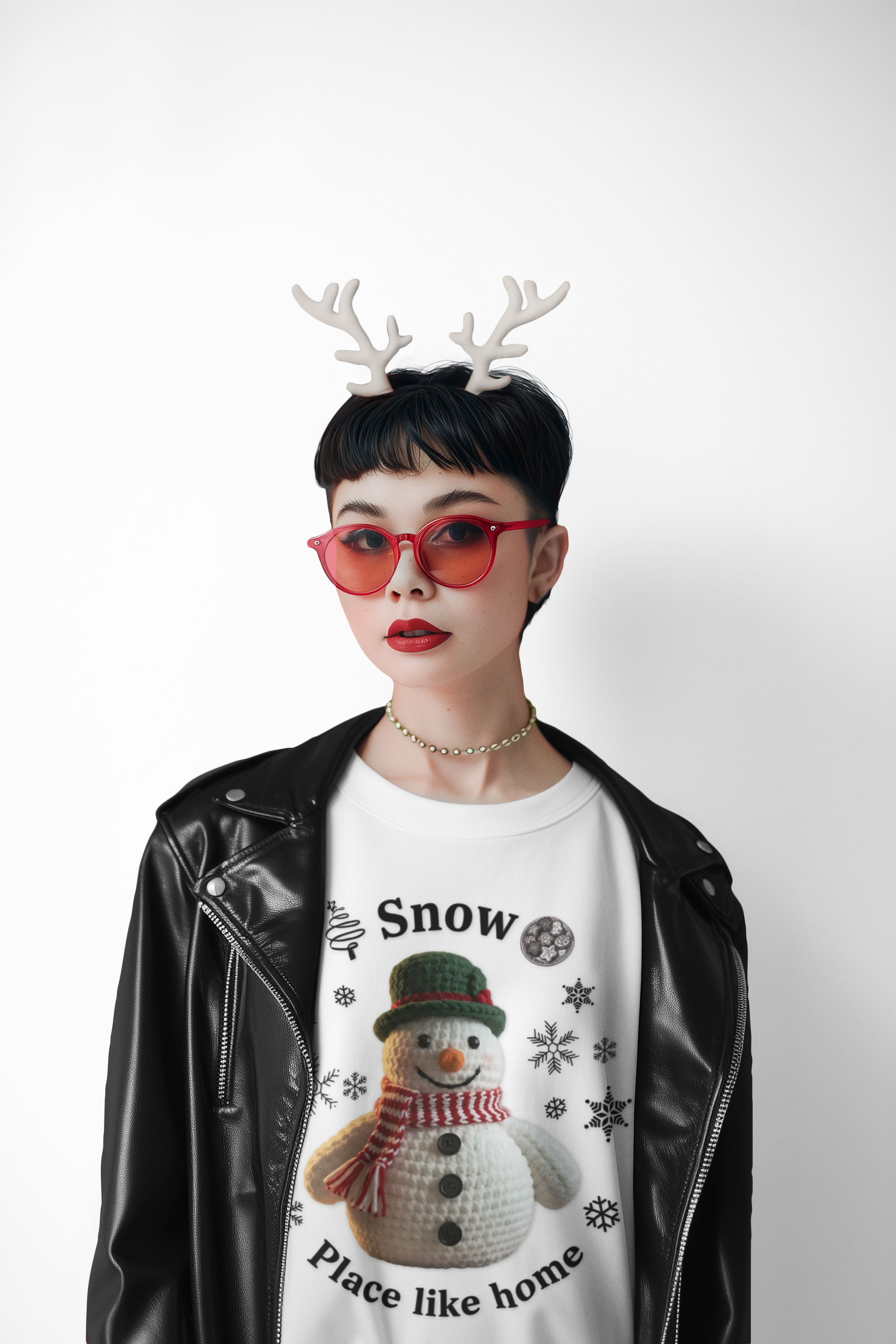 Snow Place Like Home Sweatshirt — Cozy Snowman Christmas Crewneck product thumbnail image