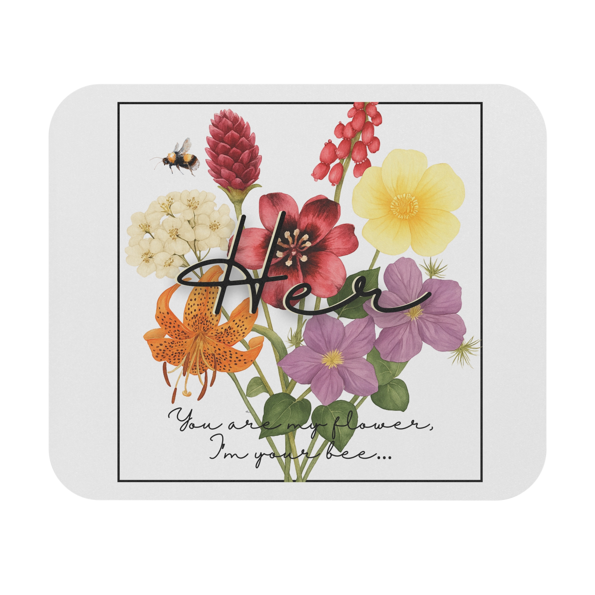 OT7 Birthflower Mousepad product thumbnail image