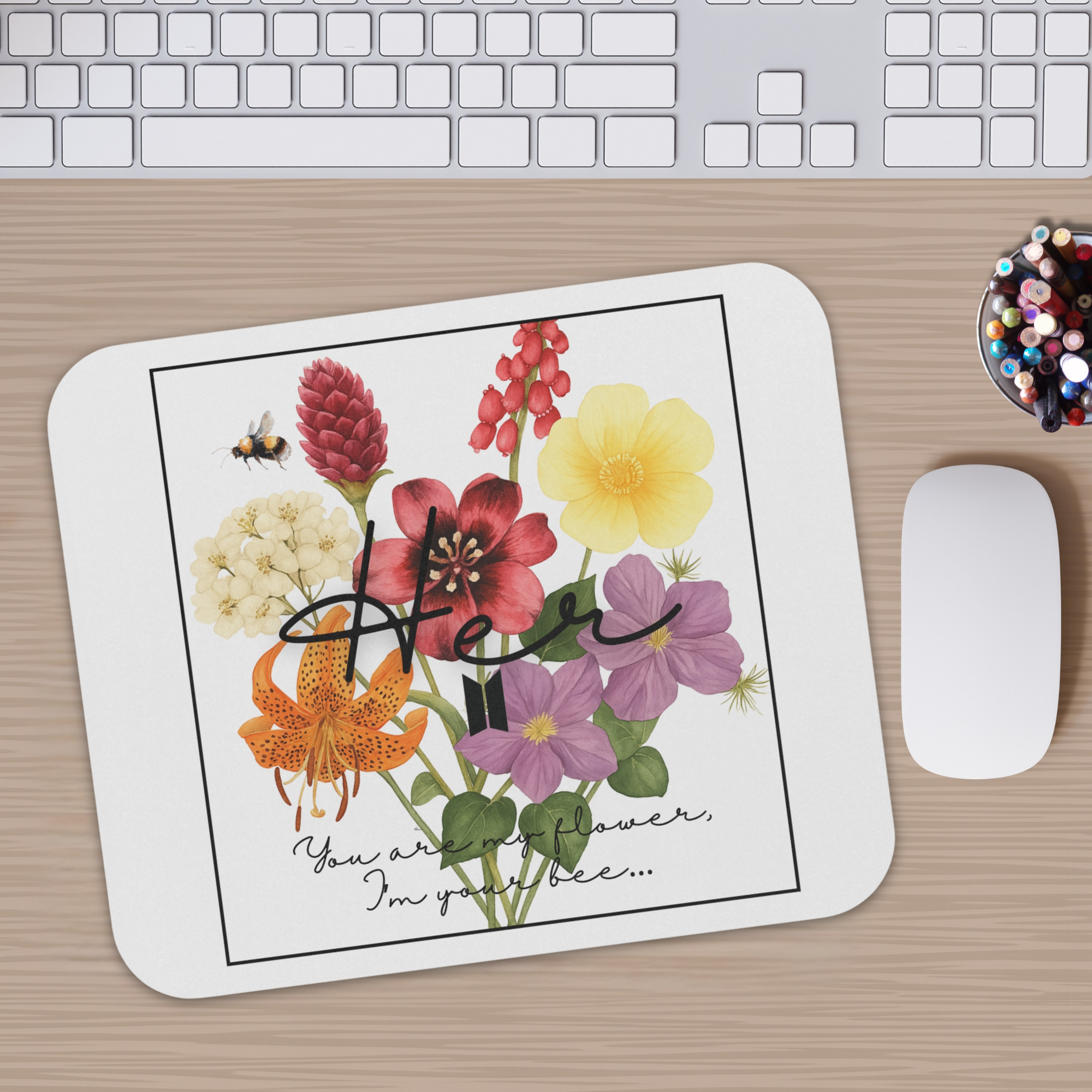 OT7 Birthflower Mousepad product thumbnail image OT7 Birthflower Mousepad product thumbnail image