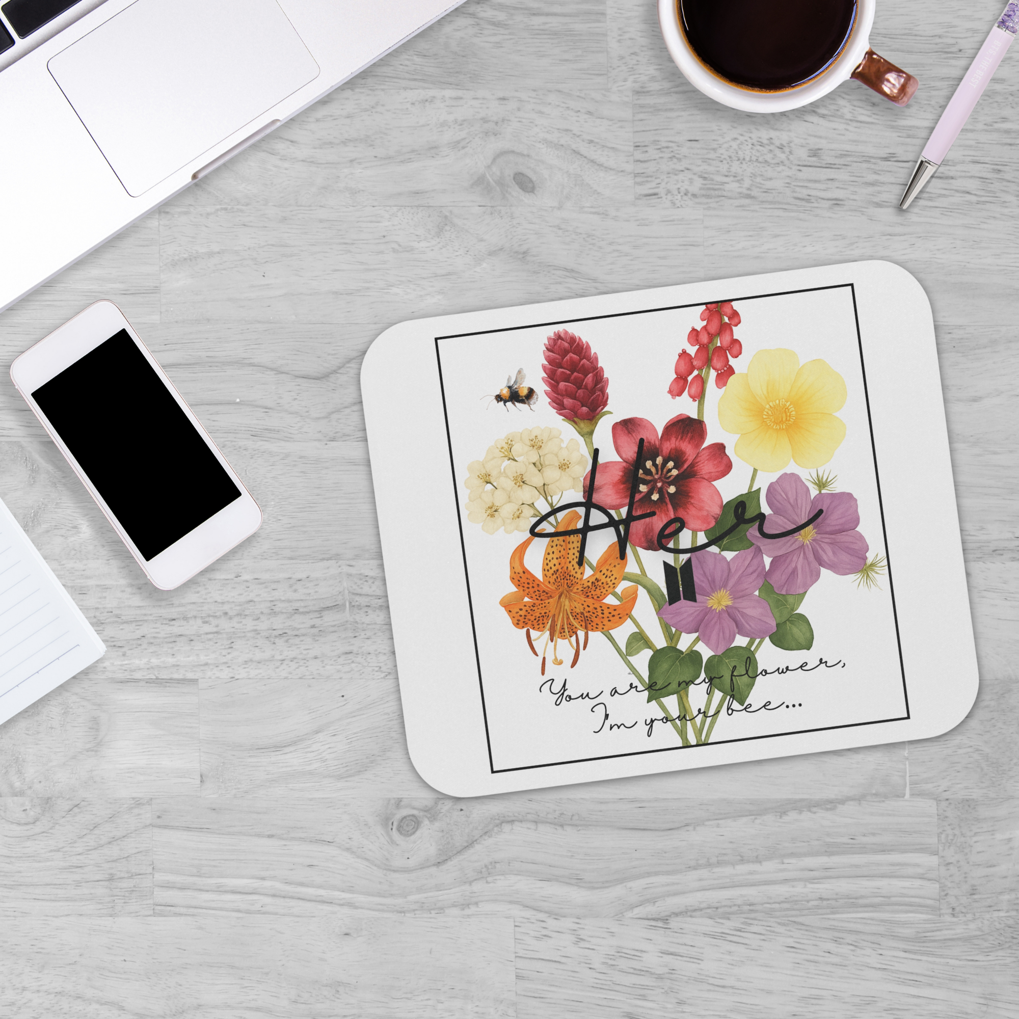 OT7 Birthflower Mousepad product thumbnail image OT7 Birthflower Mousepad product thumbnail image