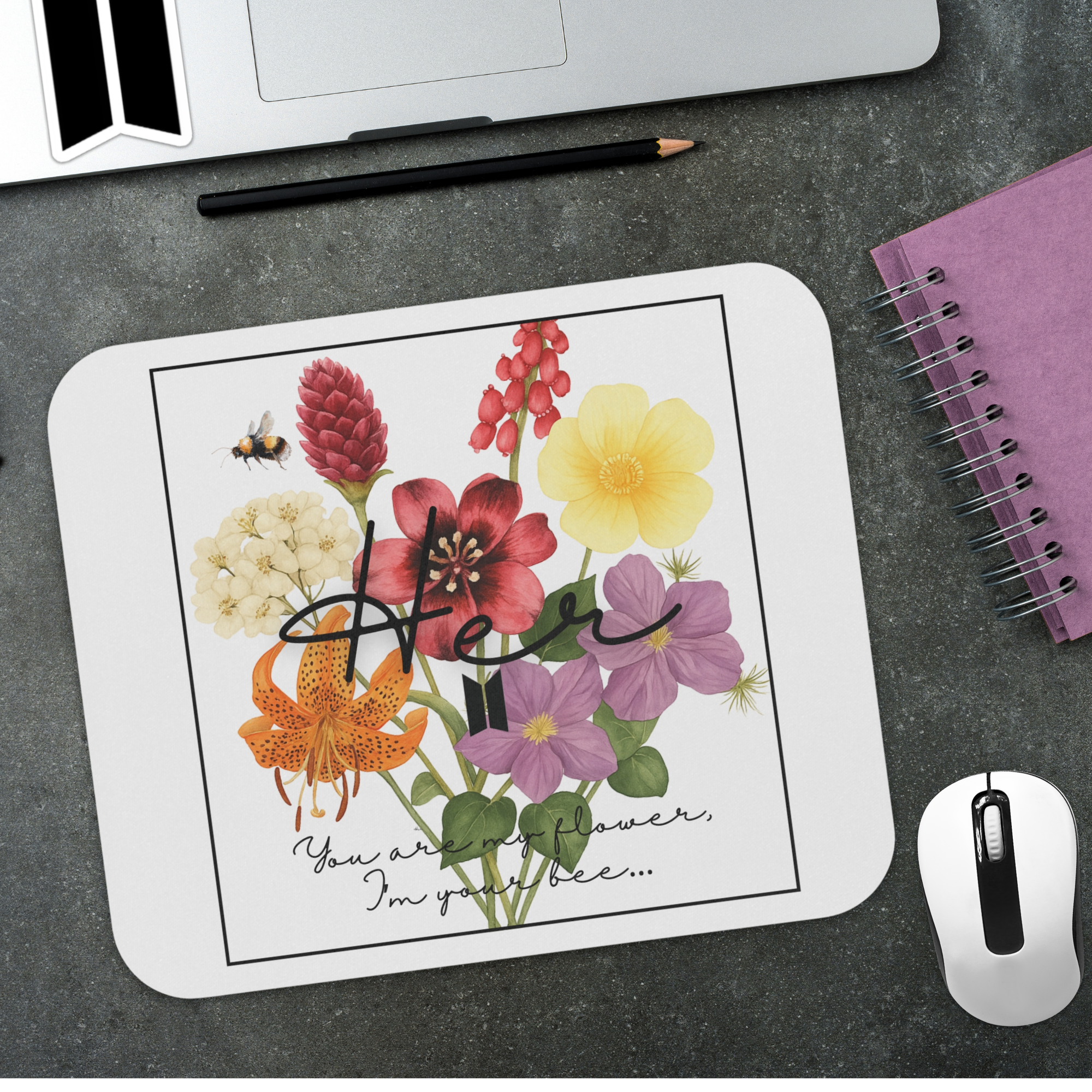 OT7 Birthflower Mousepad product thumbnail image OT7 Birthflower Mousepad product thumbnail image