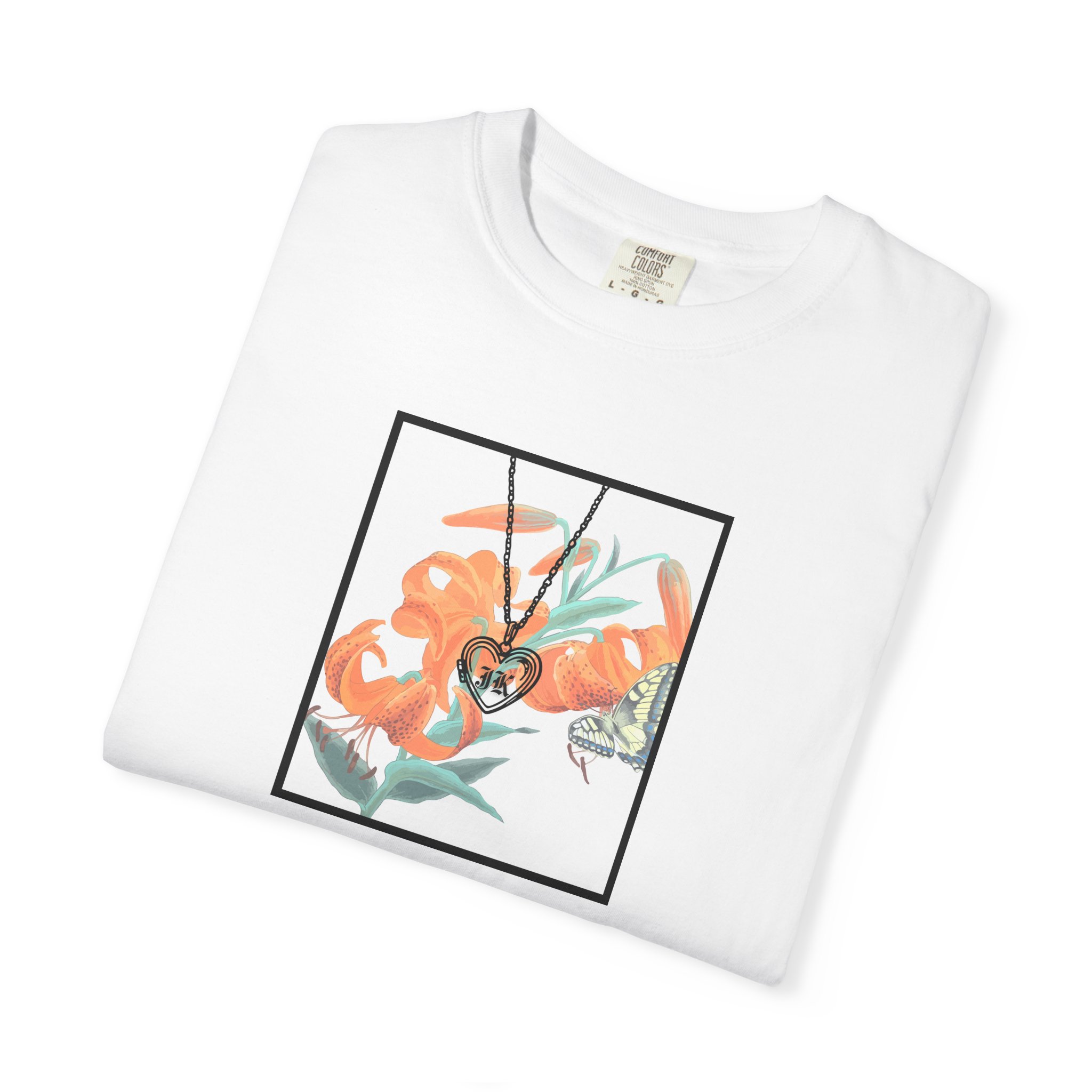 Birthflower Tiger Lily Shirt Floral Locket Shirt product thumbnail image