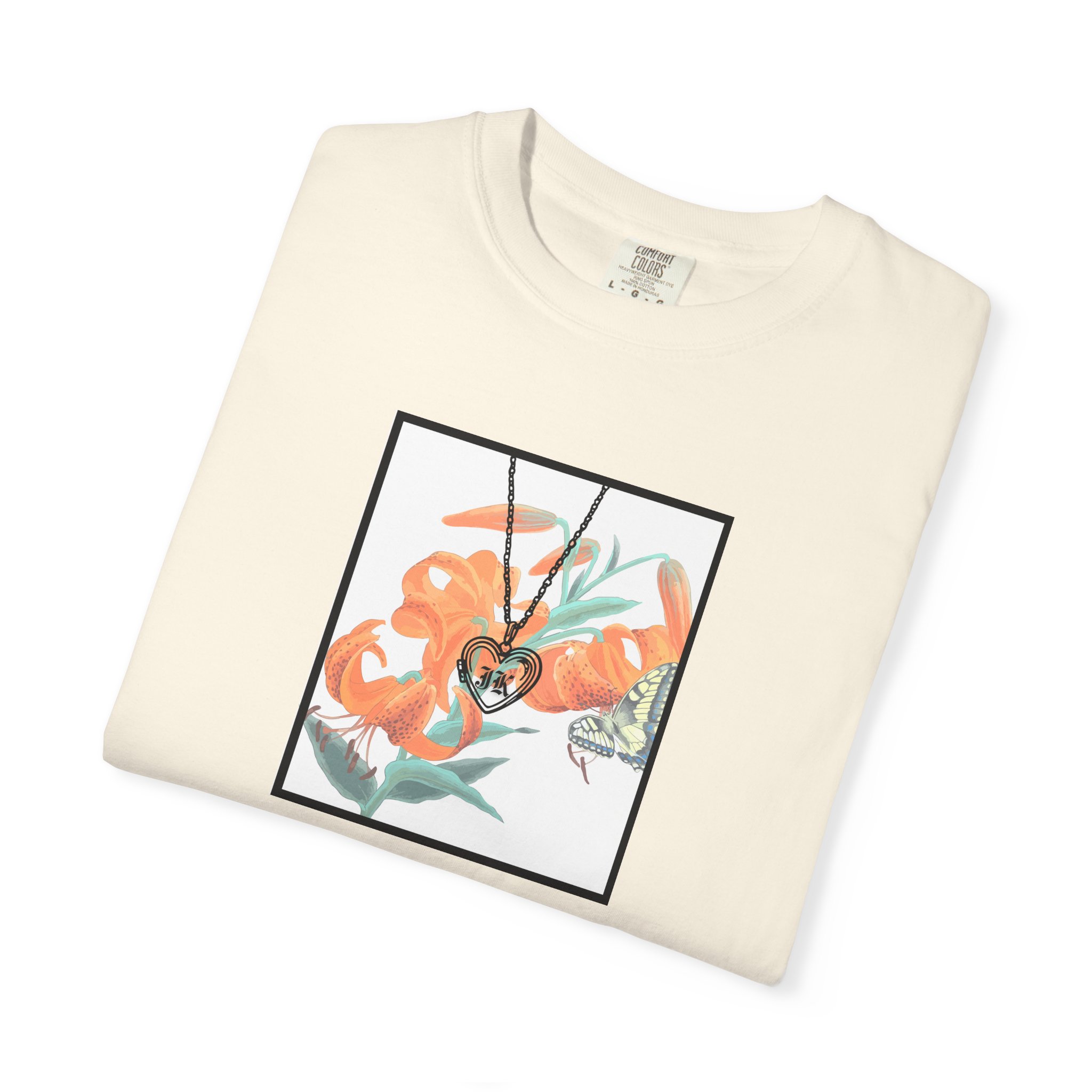 Birthflower Tiger Lily Shirt Floral Locket Shirt product thumbnail image