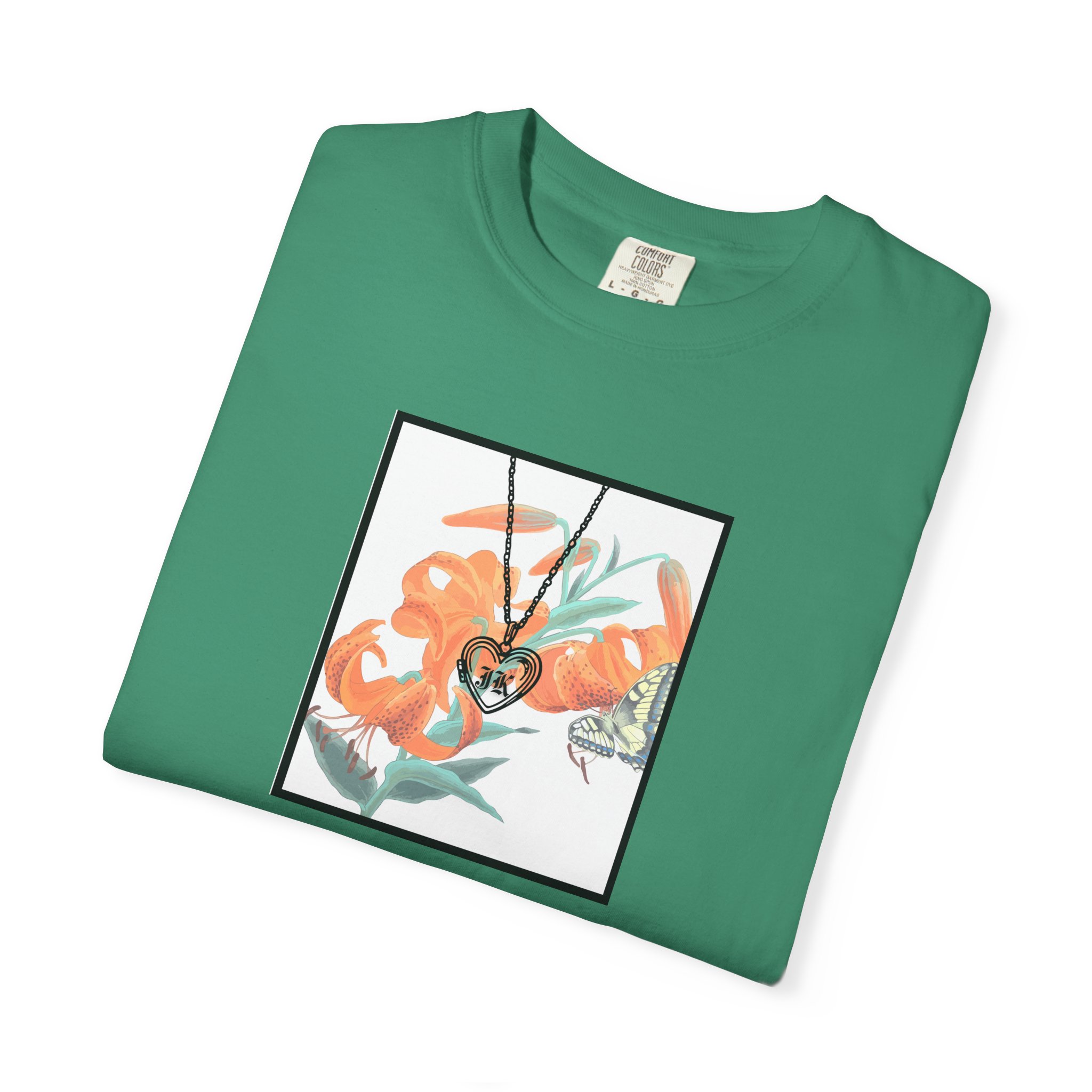 Birthflower Tiger Lily Shirt Floral Locket Shirt product thumbnail image