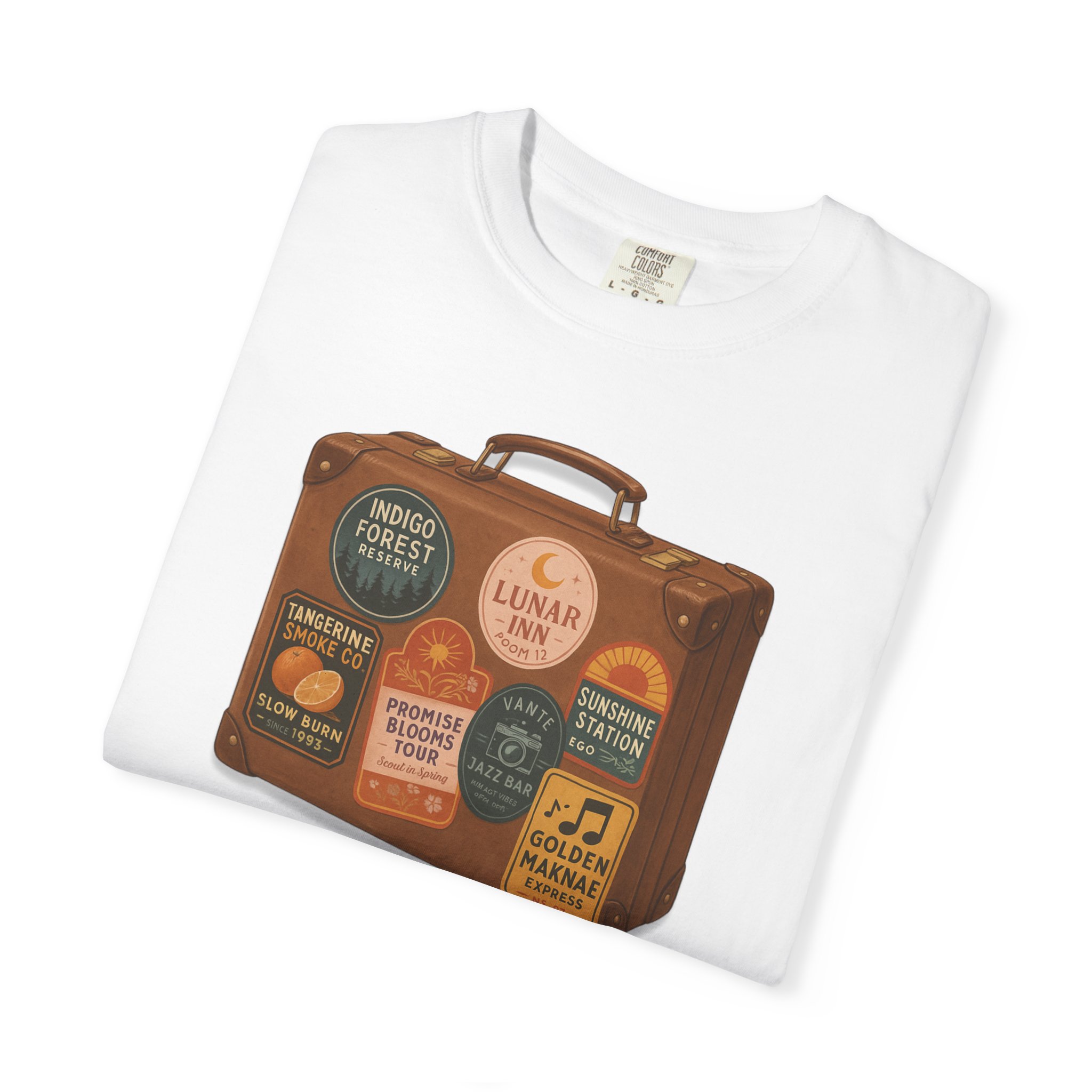 OT7 Luggage Sticker Shirt product thumbnail image OT7 Luggage Sticker Shirt product thumbnail image
