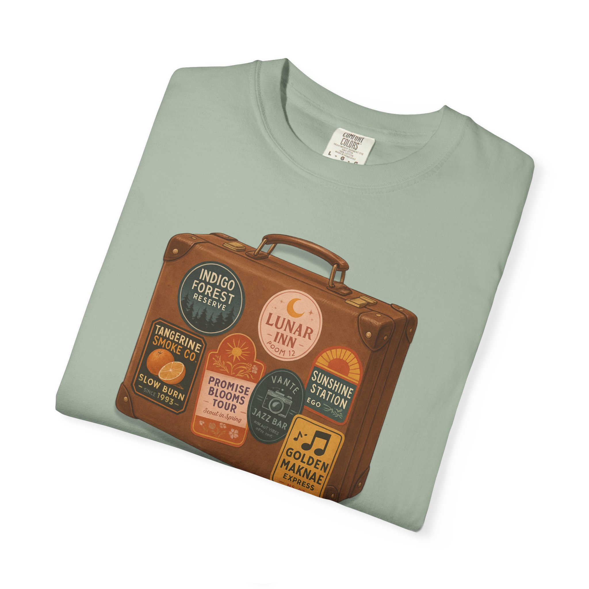 OT7 Luggage Sticker Shirt product thumbnail image OT7 Luggage Sticker Shirt product thumbnail image