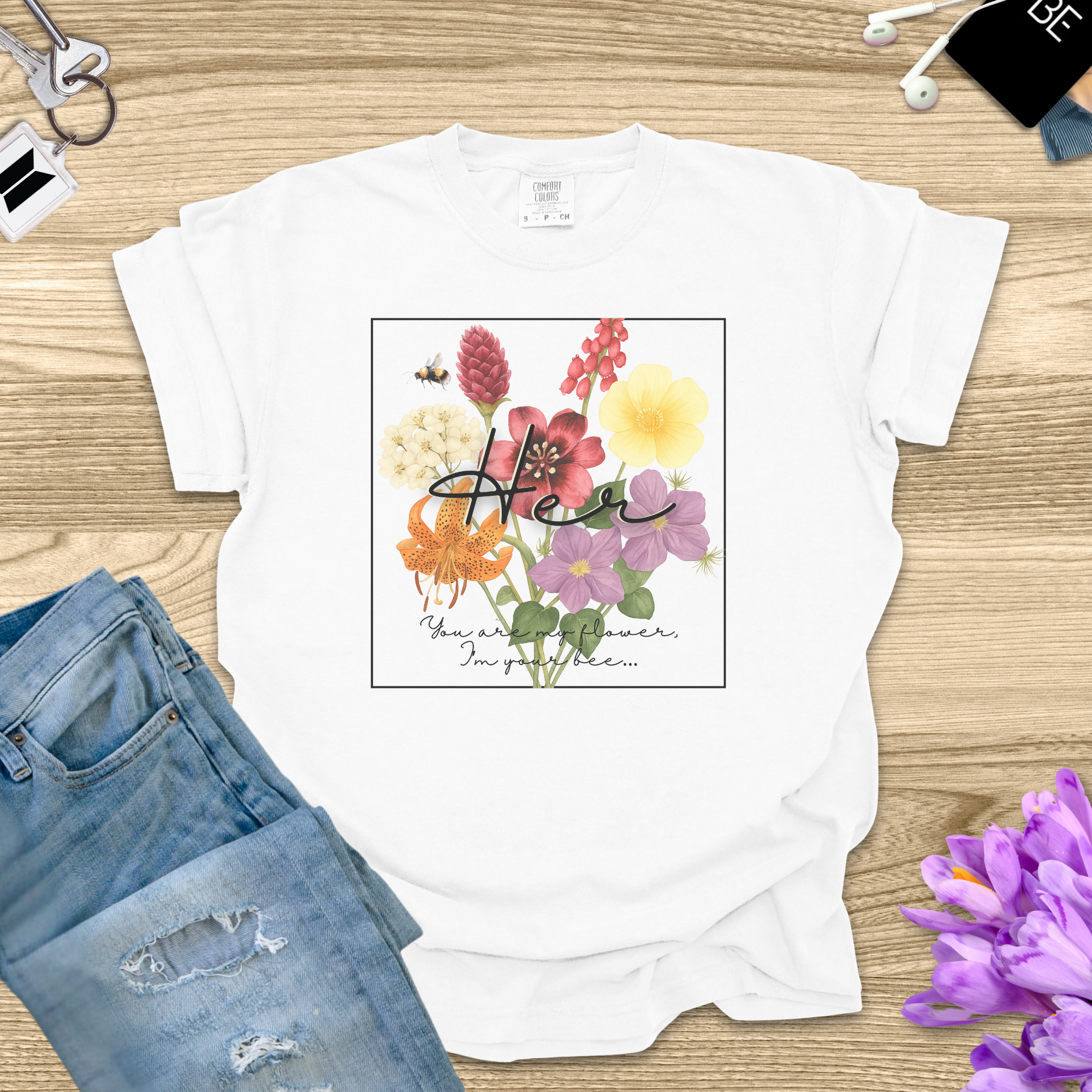 OT7 Birth Flower Shirt product thumbnail image OT7 Birth Flower Shirt product thumbnail image