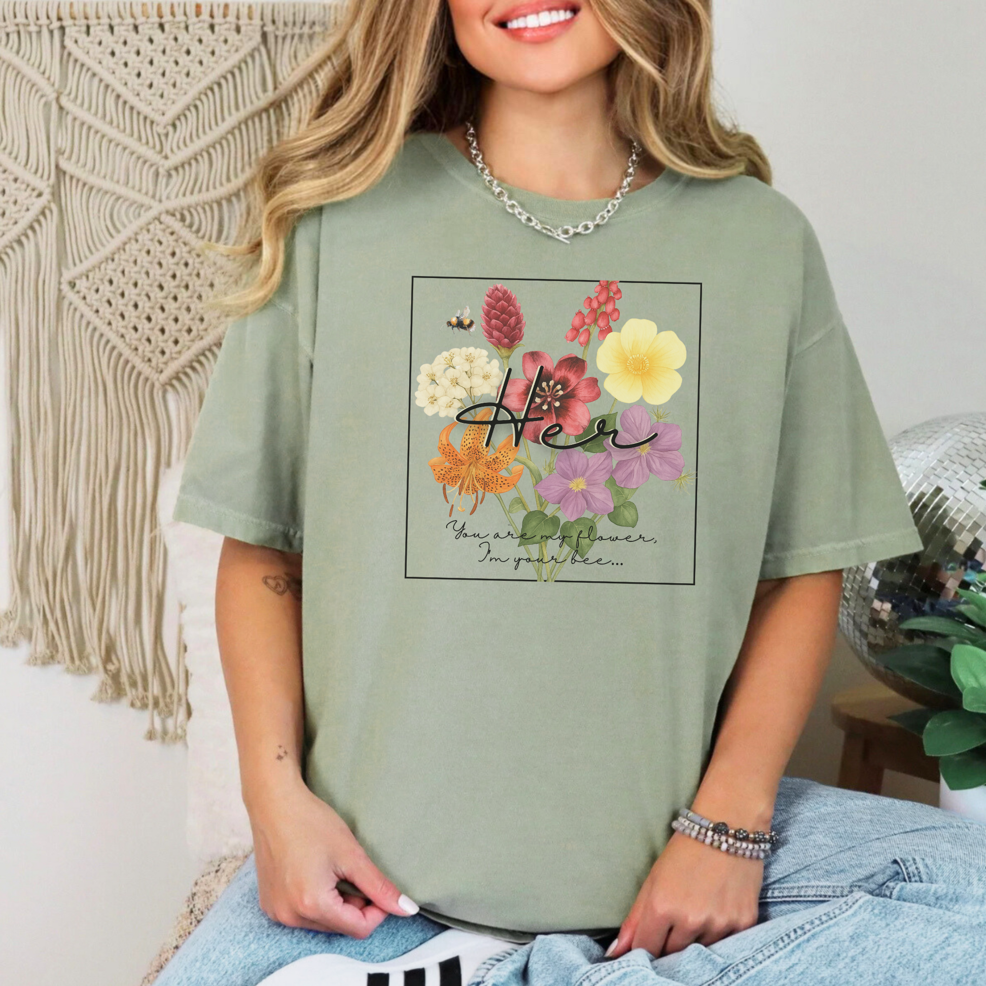 OT7 Birth Flower Shirt product thumbnail image