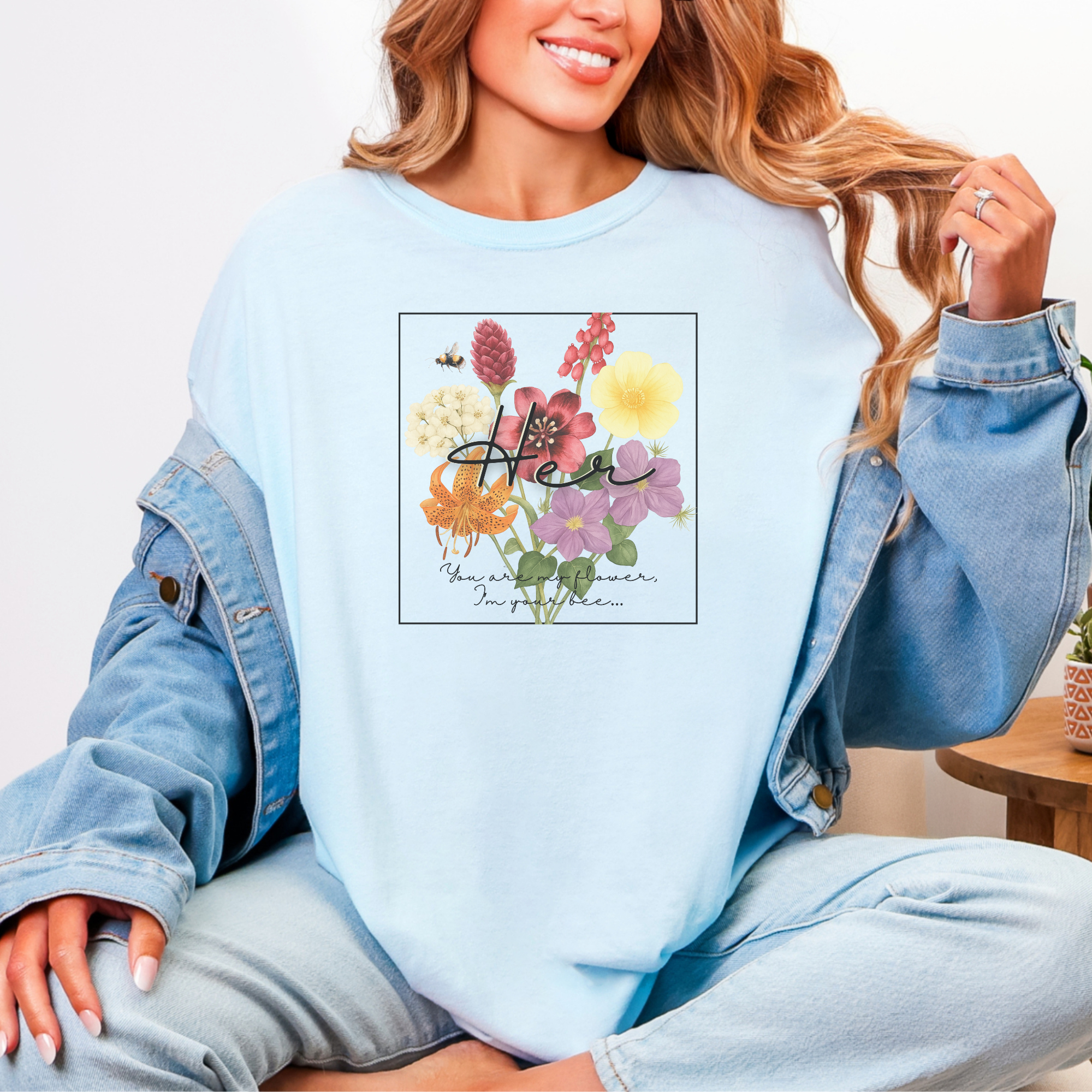 OT7 Birth Flower Shirt product thumbnail image OT7 Birth Flower Shirt product thumbnail image