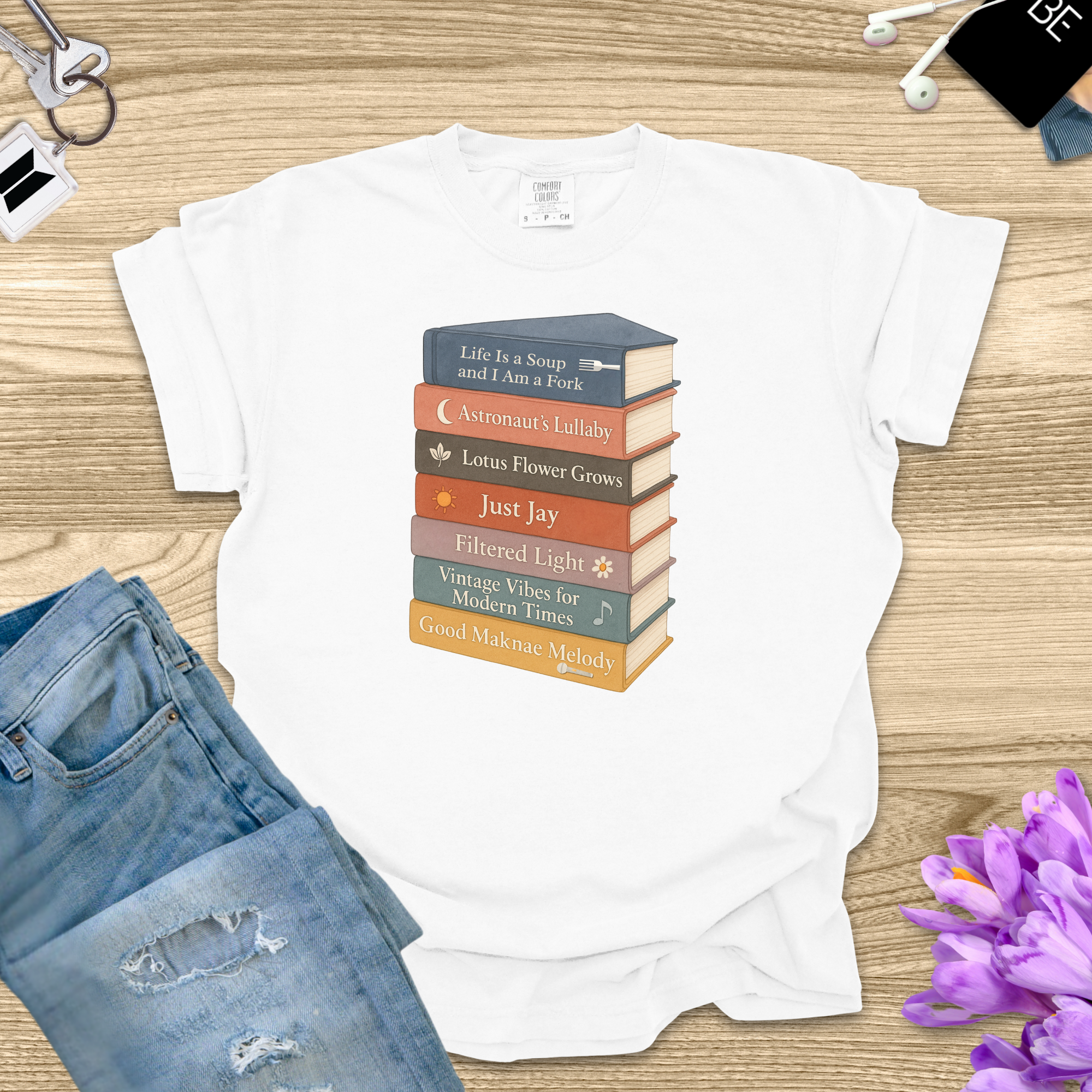 OT7 Book Stack Shirt product thumbnail image