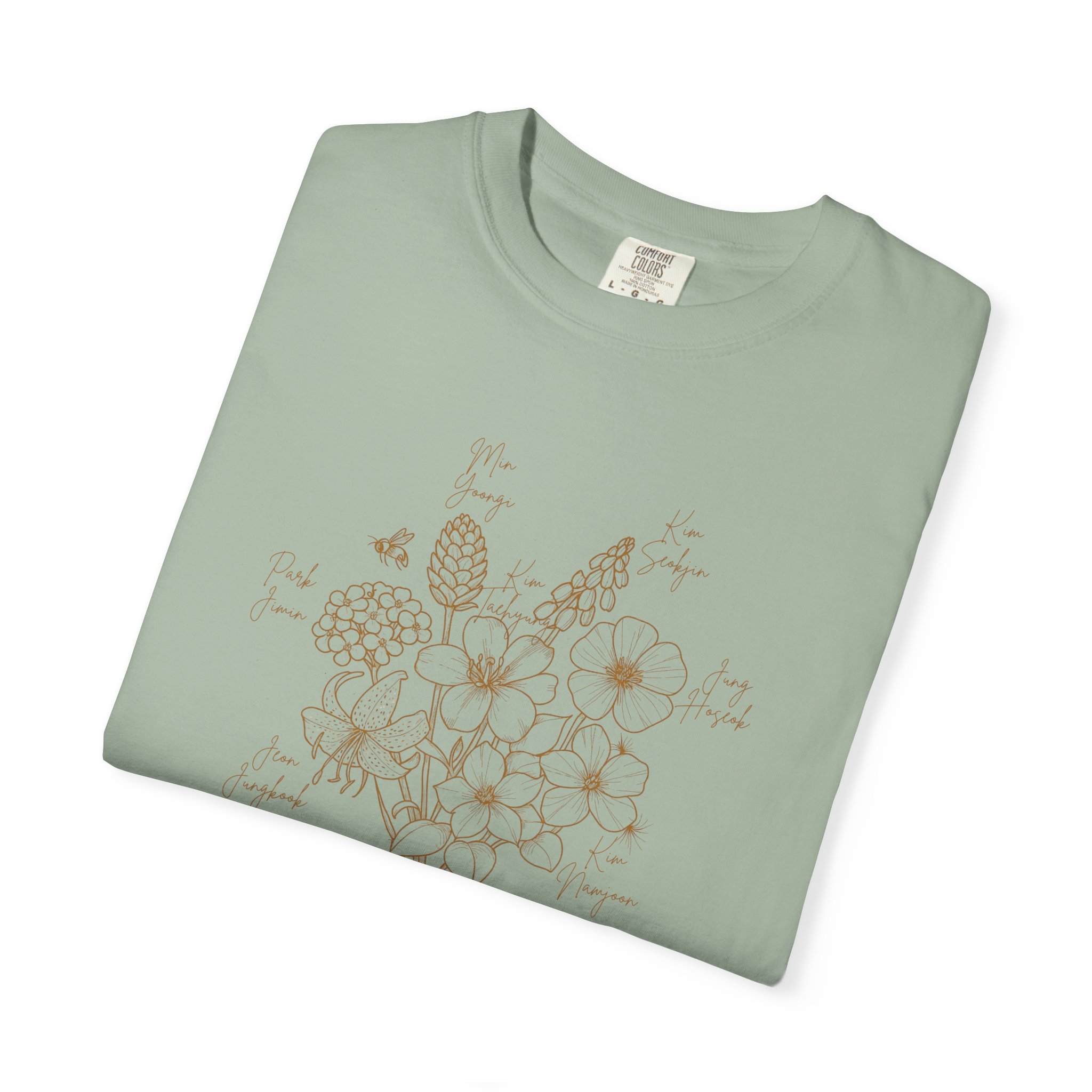 OT7 Birth Flower "When Seven Bloom As One" Shirt product thumbnail image
