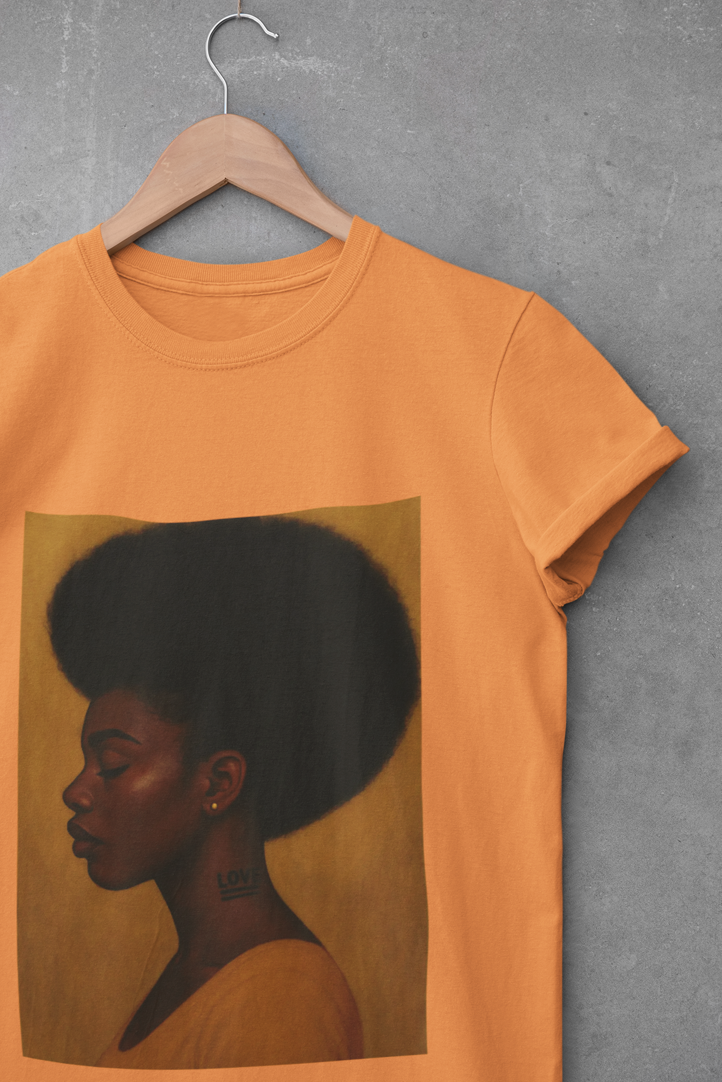 Unisex “Love In Silence – Calm Resilience” T-Shirt | Afro Art Design by Mr. Bee Melodies | Brooklyn 2 Ohio Apparel product thumbnail image