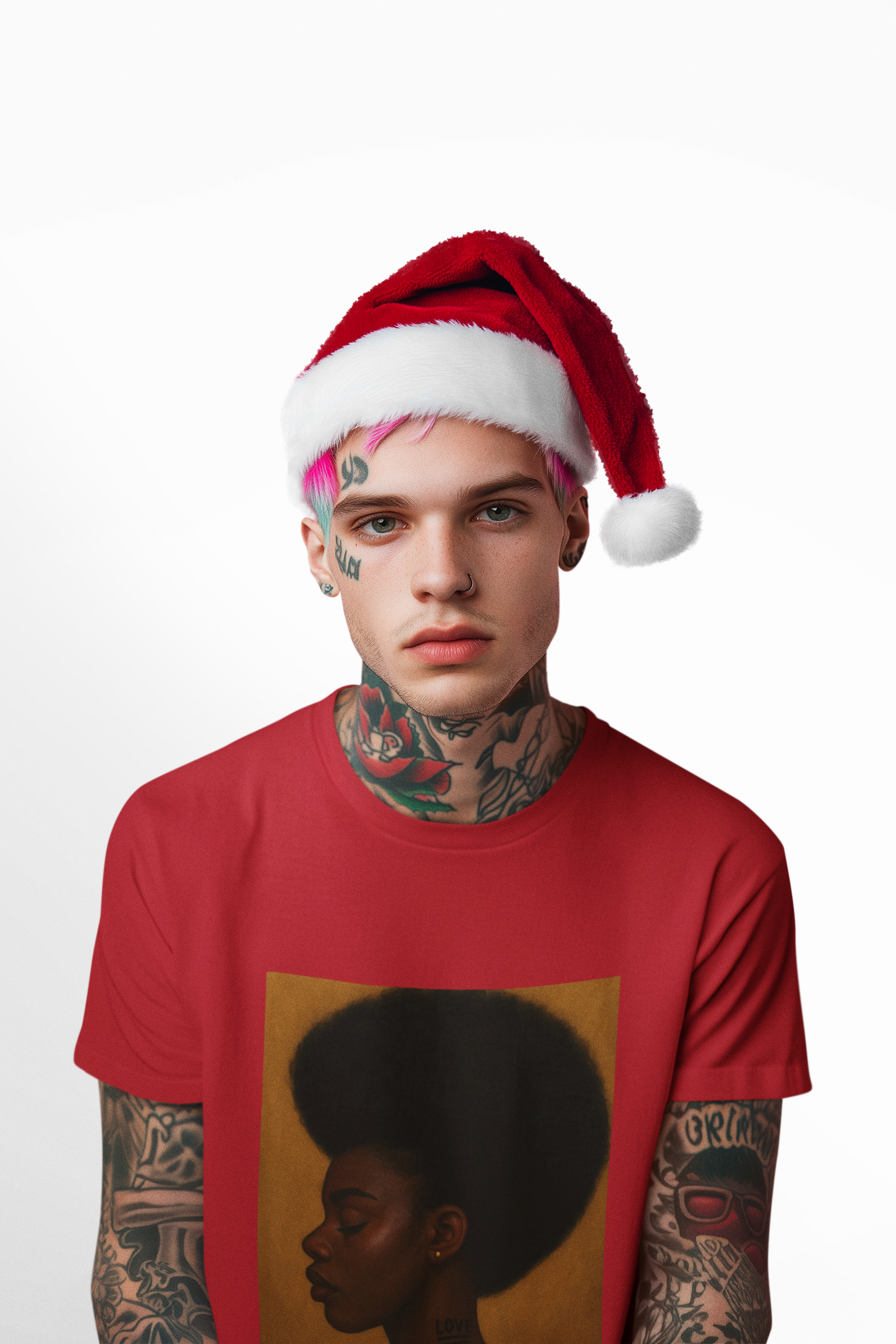 Unisex “Love In Silence – Calm Resilience” T-Shirt | Afro Art Design by Mr. Bee Melodies | Brooklyn 2 Ohio Apparel product thumbnail image