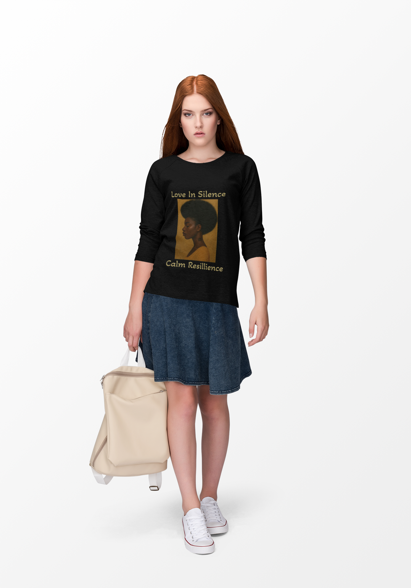 Unisex “Love In Silence – Calm Resilience” Crewneck Sweatshirt | Afro Art Design by Mr. Bee Melodies | Brooklyn 2 Ohio Apparel product thumbnail image Unisex “Love In Silence – Calm Resilience” Crewneck Sweatshirt | Afro Art Design by Mr. Bee Melodies | Brooklyn 2 Ohio Apparel product thumbnail image