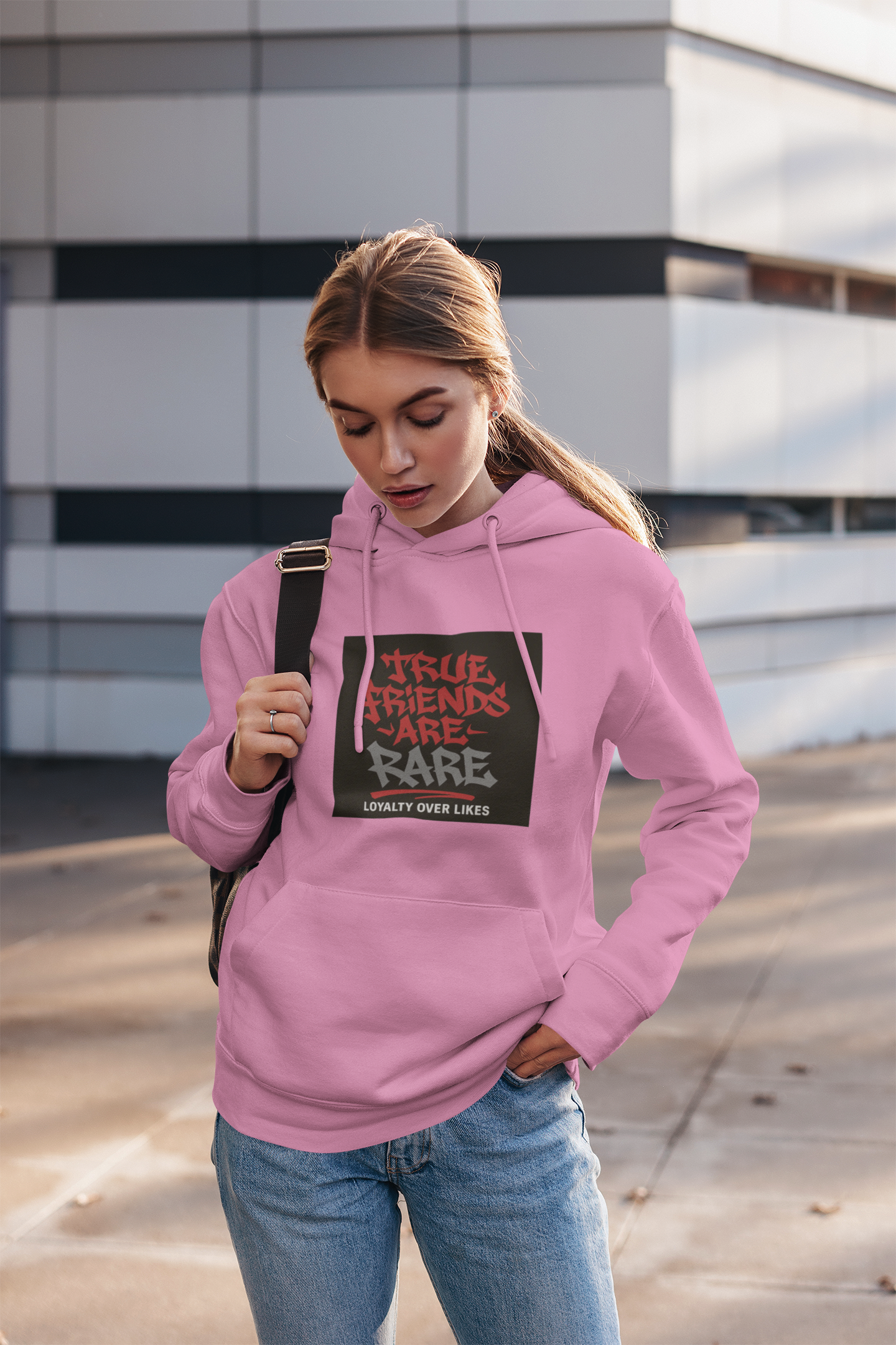 True Friends Are Rare – Loyalty Over Likes” Unisex Heavy Blend™ Hoodie | Brooklyn 2 Ohio Apparel product thumbnail image