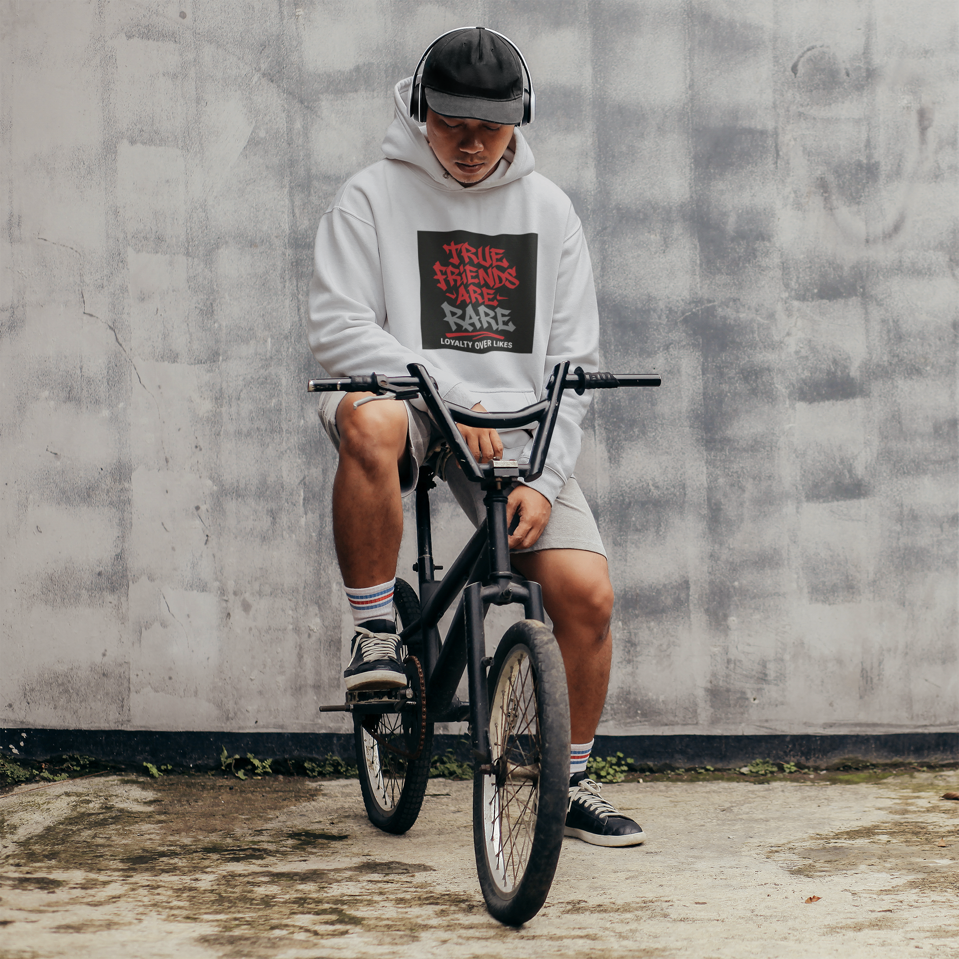 True Friends Are Rare – Loyalty Over Likes” Unisex Heavy Blend™ Hoodie | Brooklyn 2 Ohio Apparel product thumbnail image