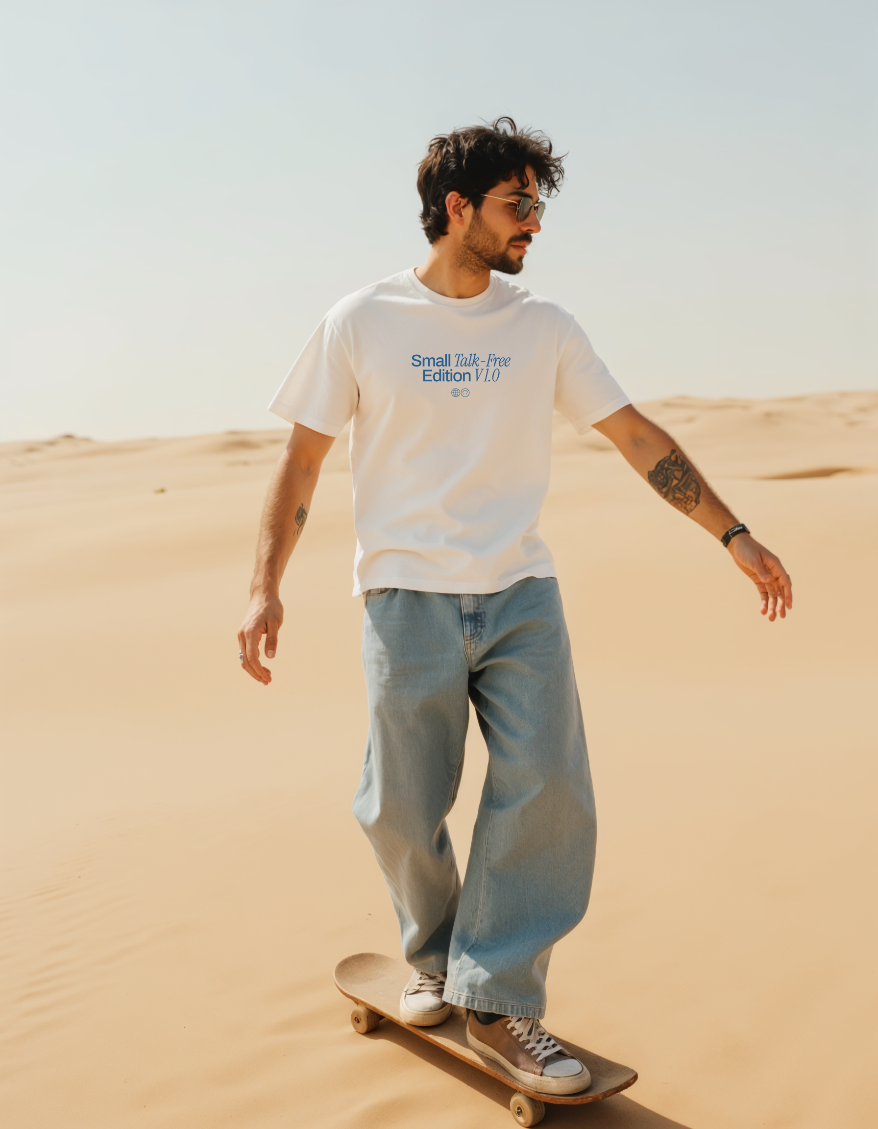 Small Talk-Free Edition V 1.0 | Unisex T-shirt | Front & back print product thumbnail image Small Talk-Free Edition V 1.0 | Unisex T-shirt | Front & back print product thumbnail image