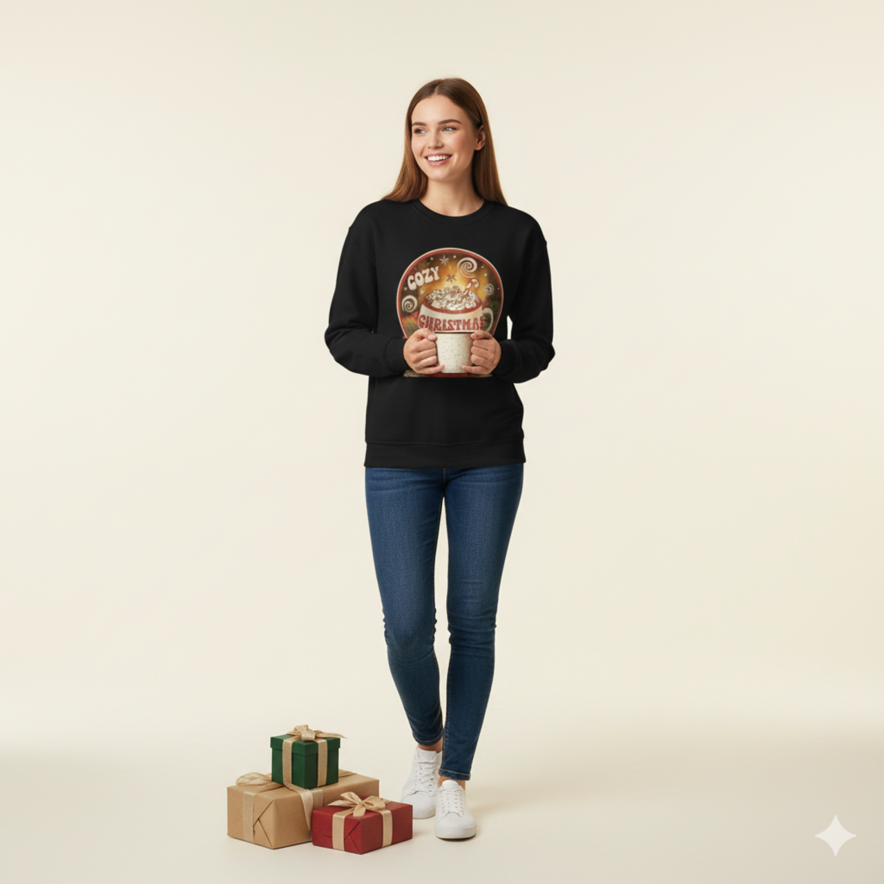 Cozy Christmas Vibes Sweatshirt product thumbnail image Cozy Christmas Vibes Sweatshirt product thumbnail image