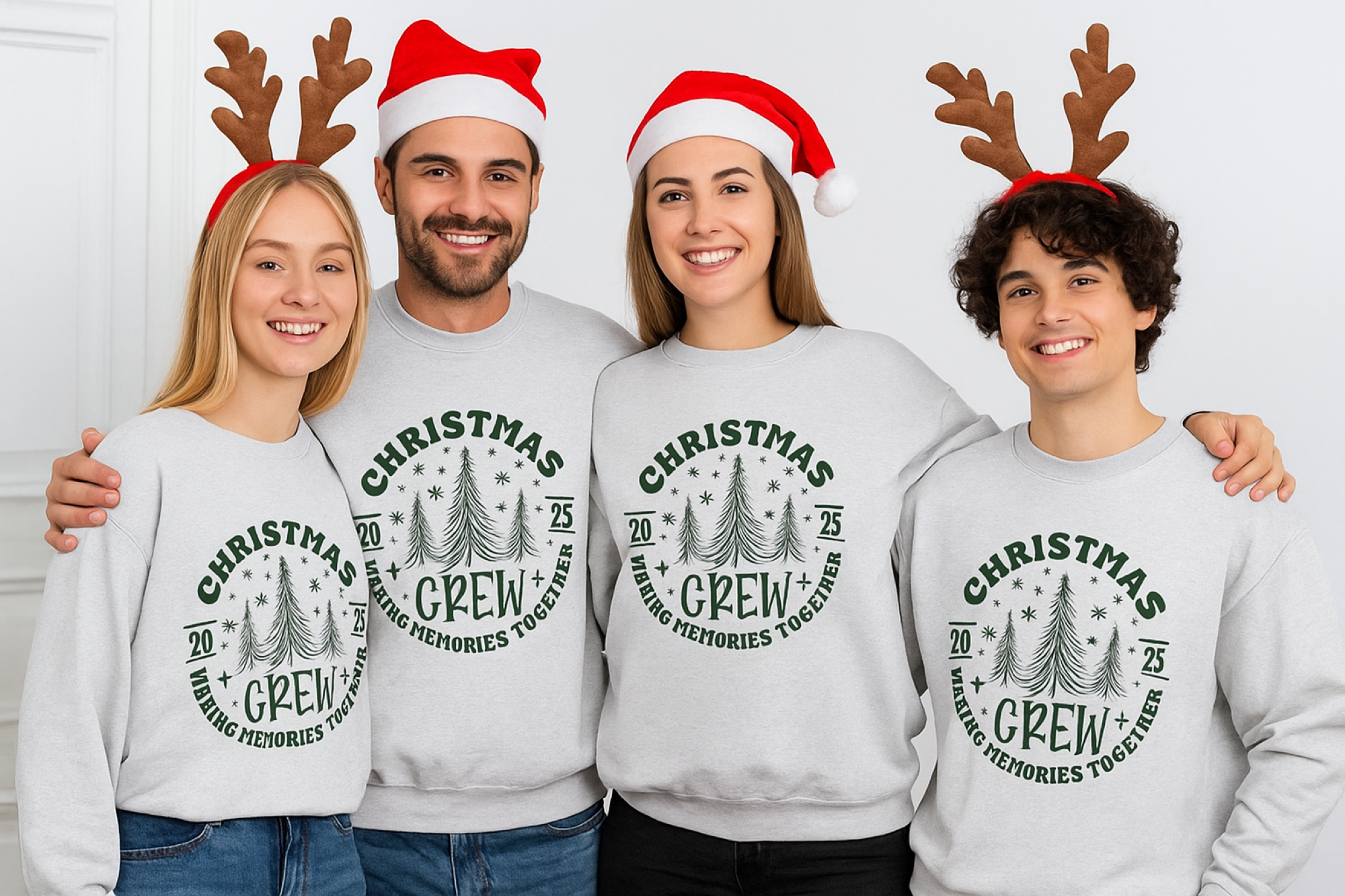 Christmas Crew 2025 Matching Sweatshirt - Unisex Sweatshirt product thumbnail image Christmas Crew 2025 Matching Sweatshirt - Unisex Sweatshirt product thumbnail image