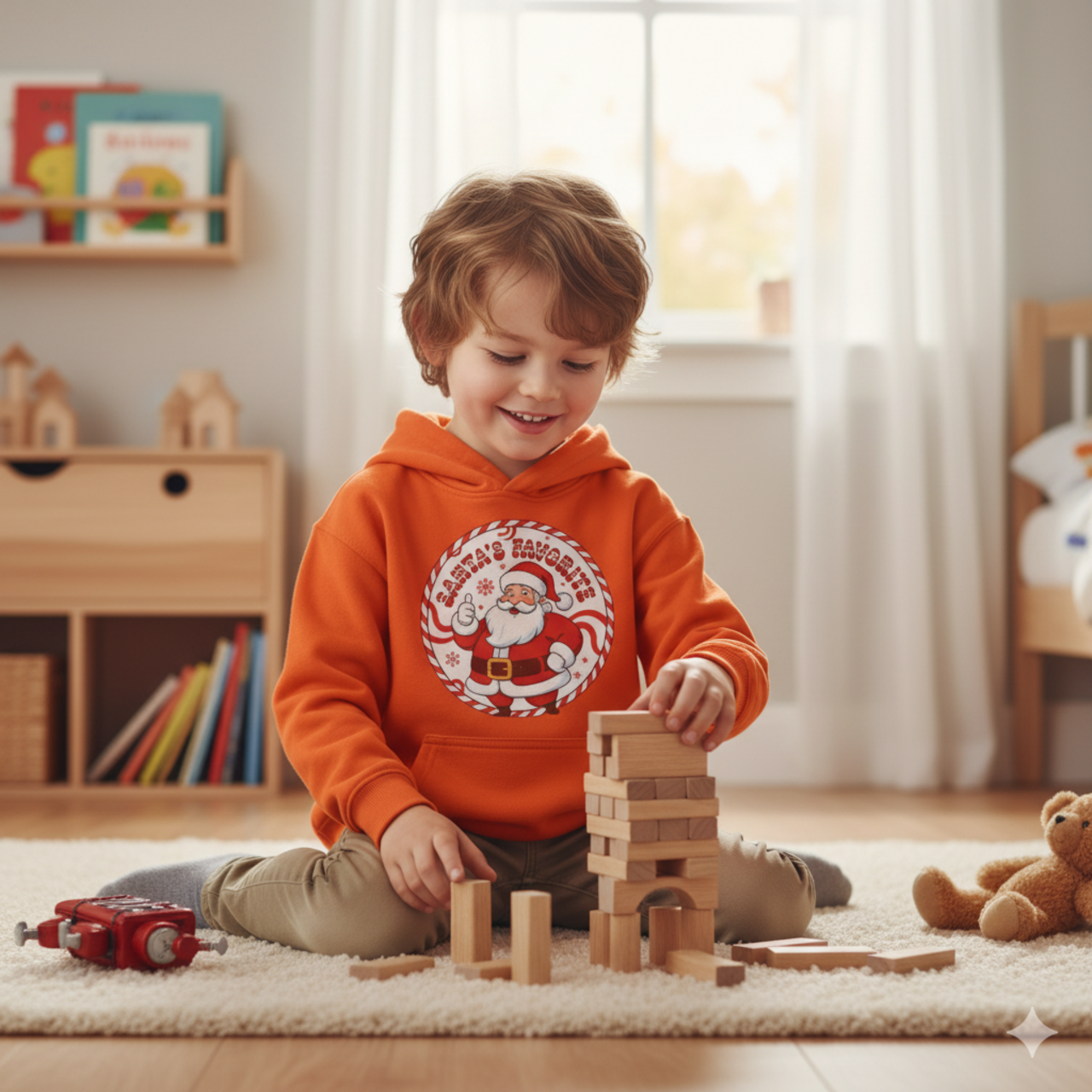 Youth Hoodie — Cute Santa Christmas Peppermint Graphic (“Santa’s Favorite”) product thumbnail image Youth Hoodie — Cute Santa Christmas Peppermint Graphic (“Santa’s Favorite”) product thumbnail image