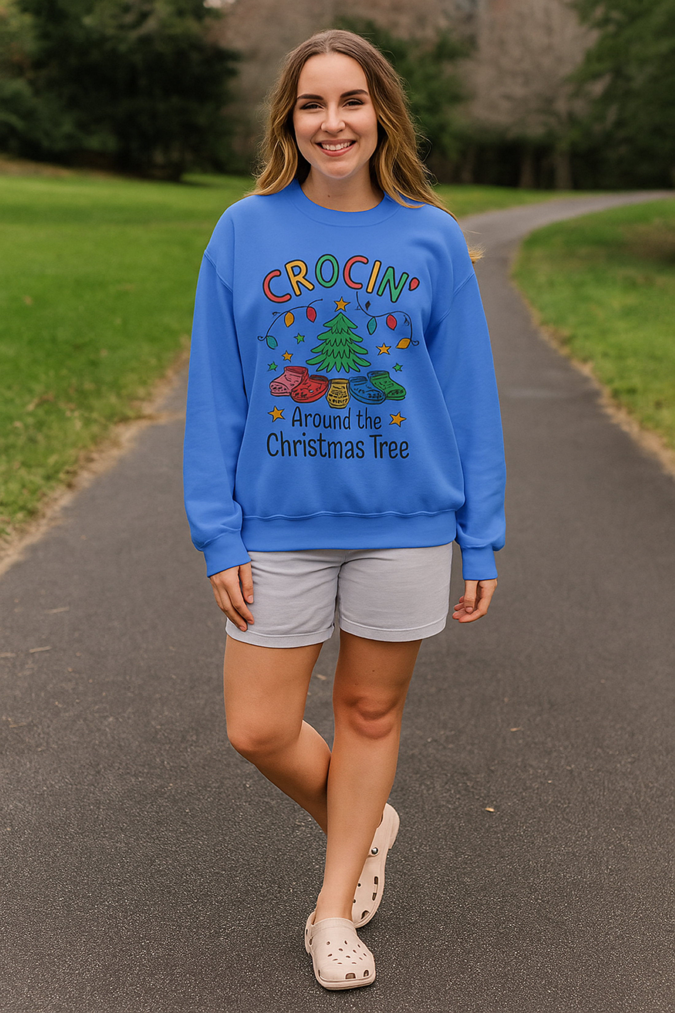 Crocin' Around The Christmas Tree Sweatshirt Crocin' Around The Christmas Tree Sweatshirt