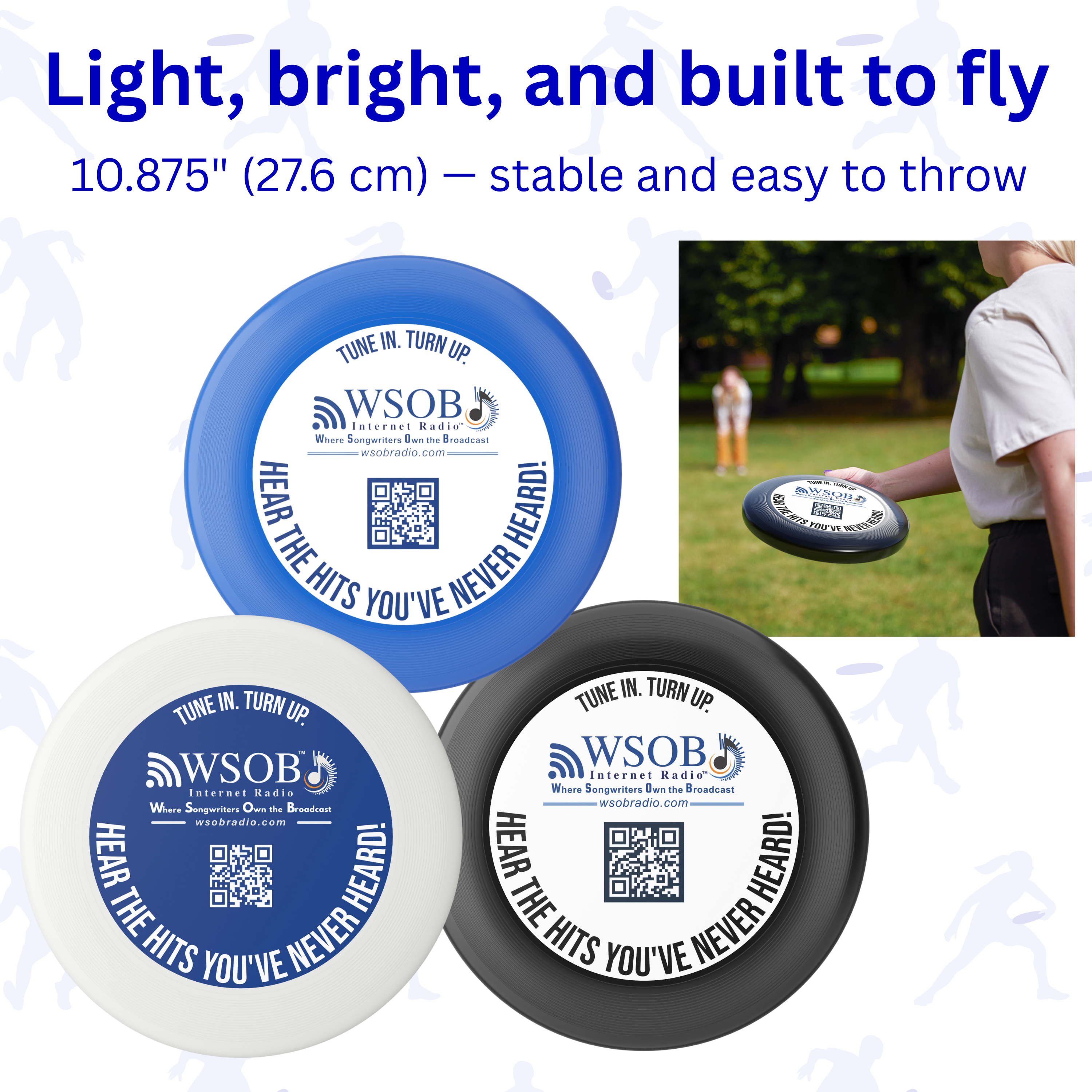Frisbee — WSOB Internet Radio Promotional Disc (“Hear the Hits You’ve Never Heard!”) product thumbnail image