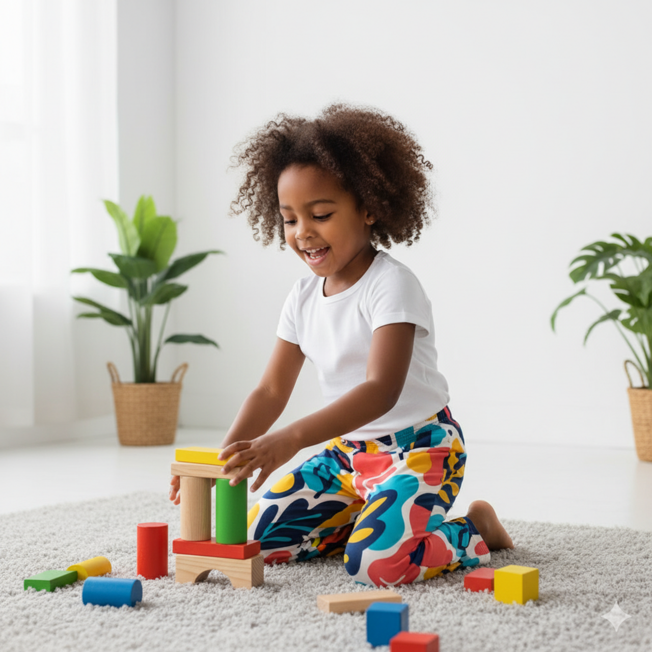 Kids Lounge Pants — Colorful Abstract Floral All-Over Print product thumbnail image Kids Lounge Pants — Colorful Abstract Floral All-Over Print product thumbnail image