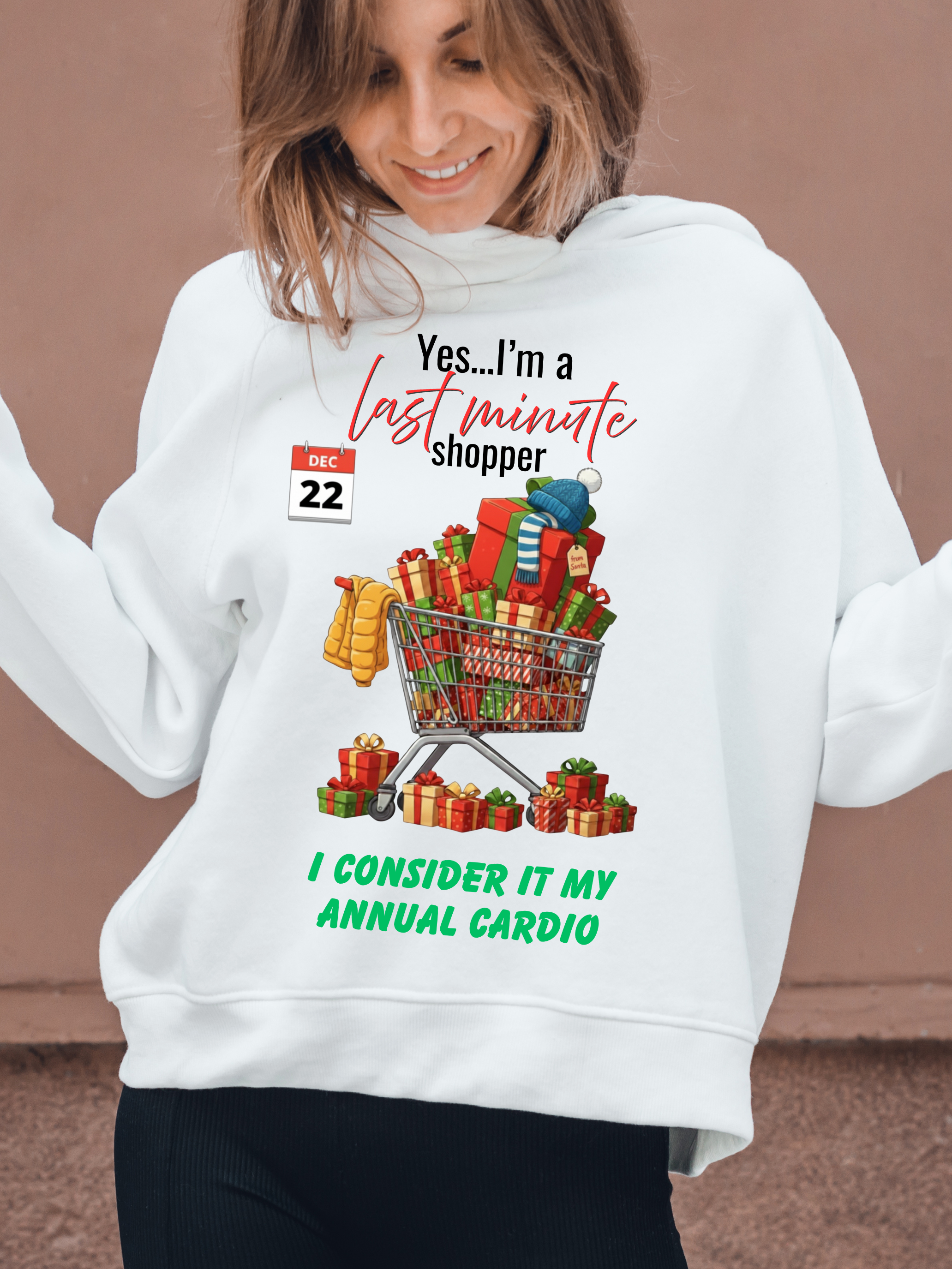 "This frantic dash is my annual holiday cardio" product thumbnail image "This frantic dash is my annual holiday cardio" product thumbnail image