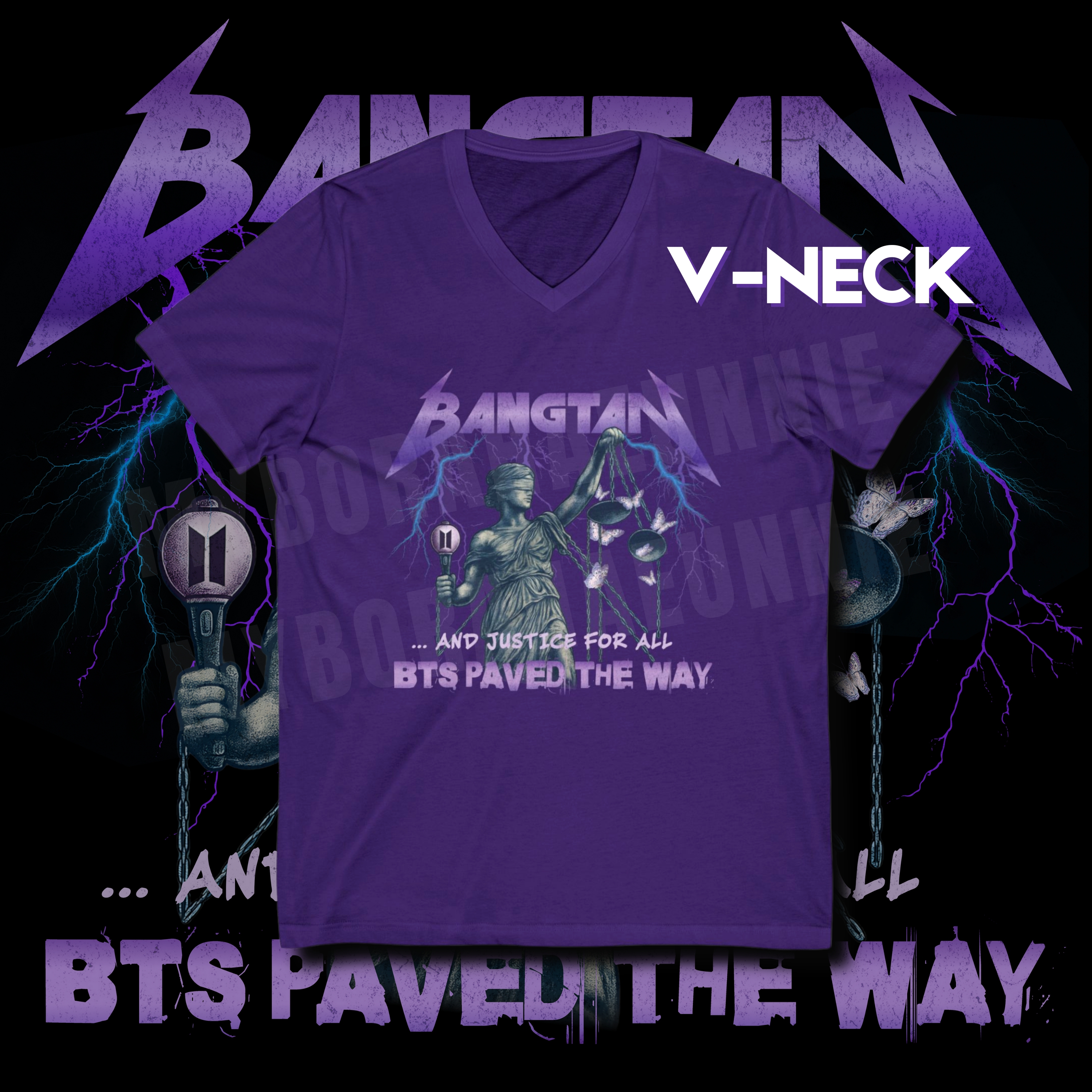 Unisex Jersey Short Sleeve V-Neck Tee