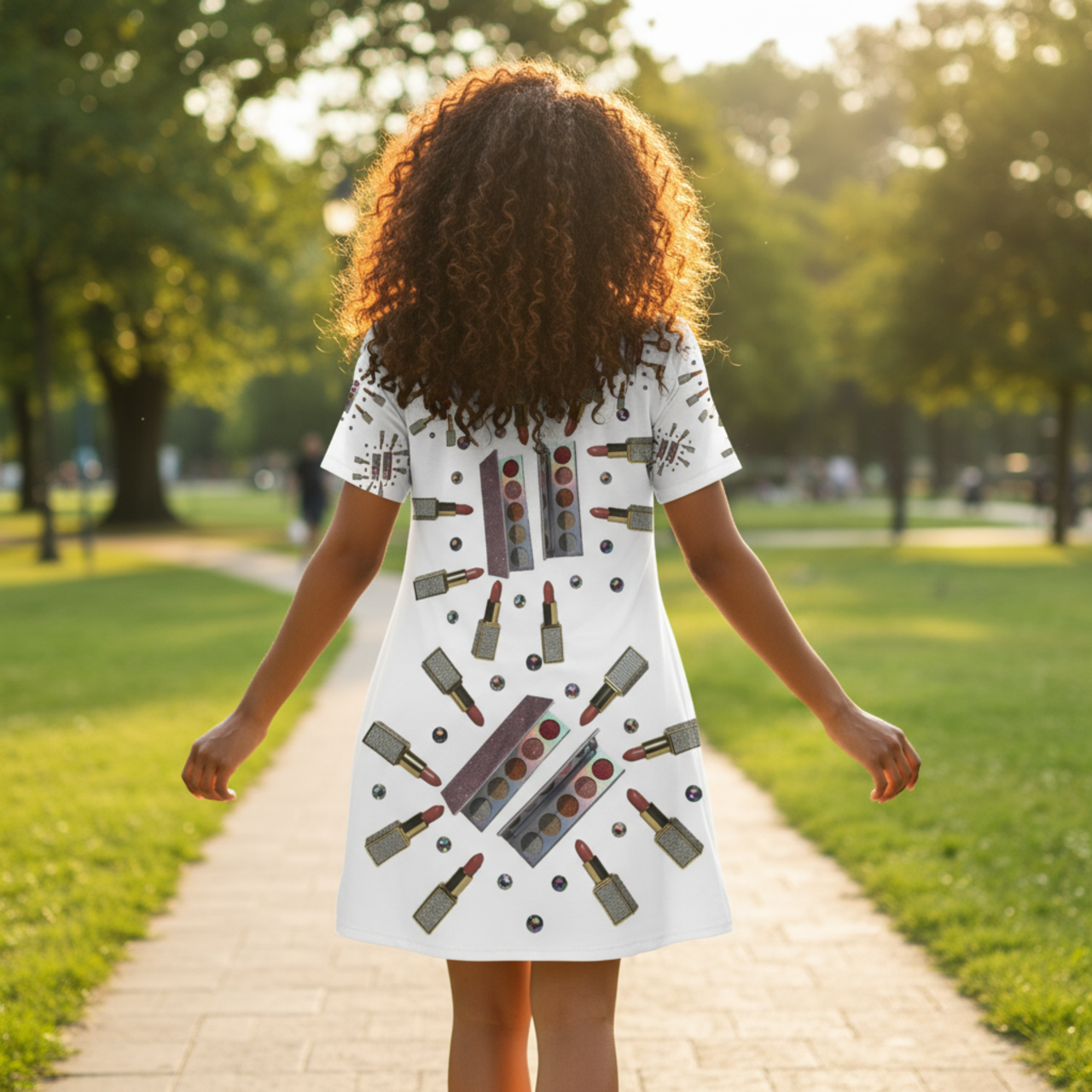 Elise Pink Glam T‑Shirt Dress product thumbnail image Elise Pink Glam T‑Shirt Dress product thumbnail image