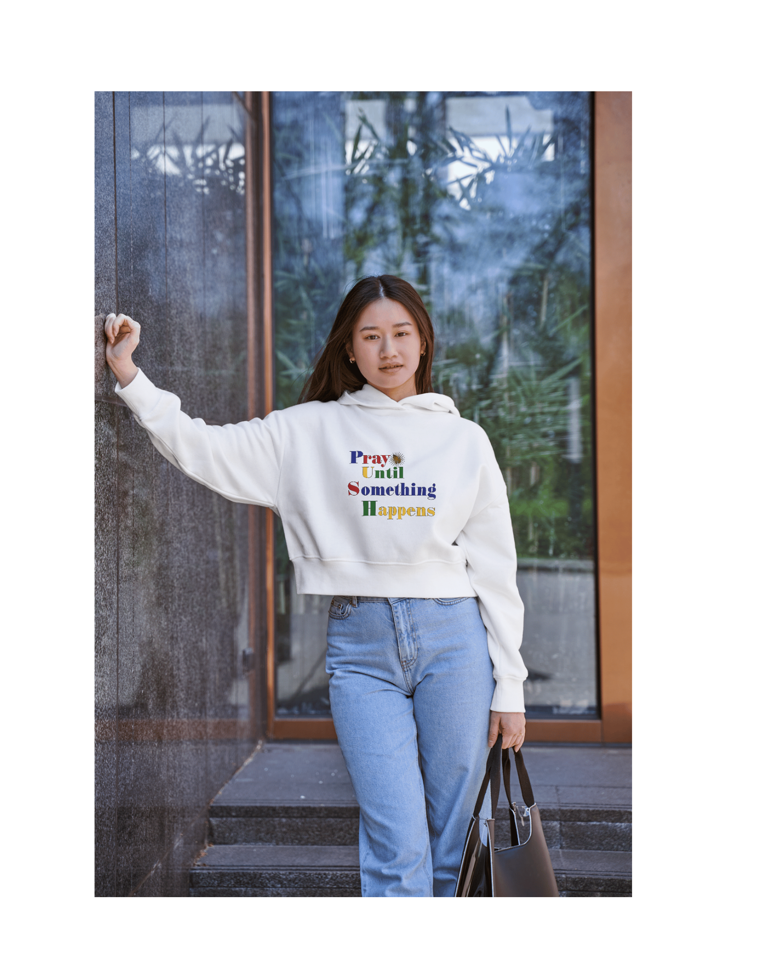 Pray Until Something Happens Tee | Inspirational Prayer Quote Shirt product thumbnail image Pray Until Something Happens Tee | Inspirational Prayer Quote Shirt product thumbnail image