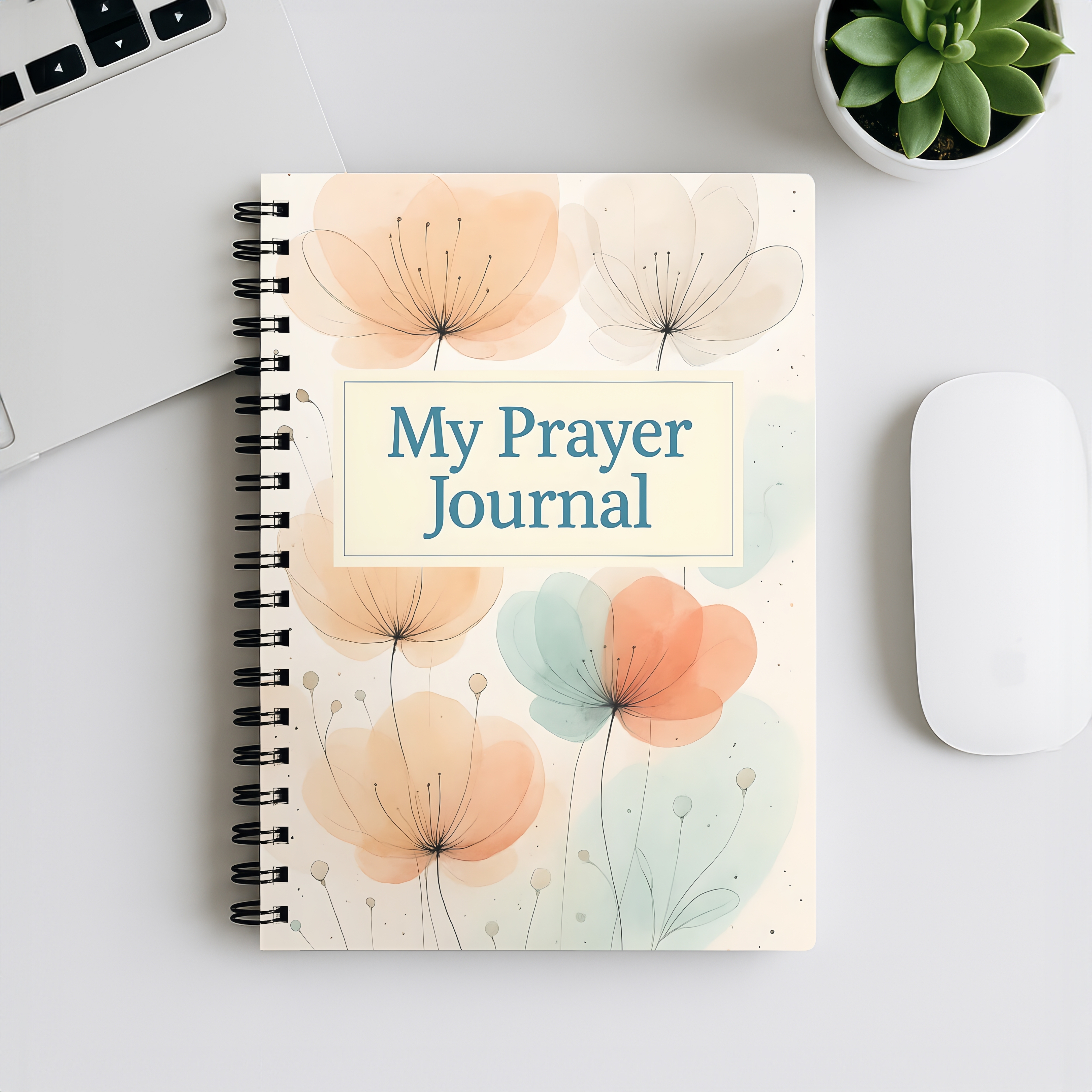 Prayer Journal Spiral Notebook Floral My Prayer Journal, Ruled Lined Notebook for Daily Devotion & Gratitude product thumbnail image Prayer Journal Spiral Notebook Floral My Prayer Journal, Ruled Lined Notebook for Daily Devotion & Gratitude product thumbnail image