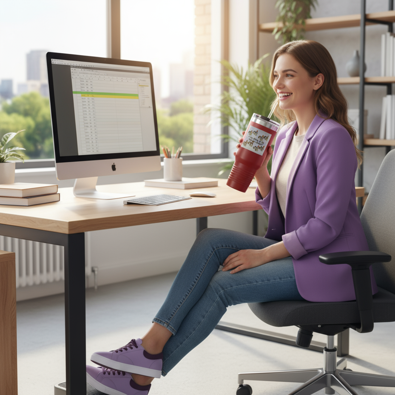 Elise Pink Glam Mug — “I Love Living In My Glamour World”  product thumbnail image