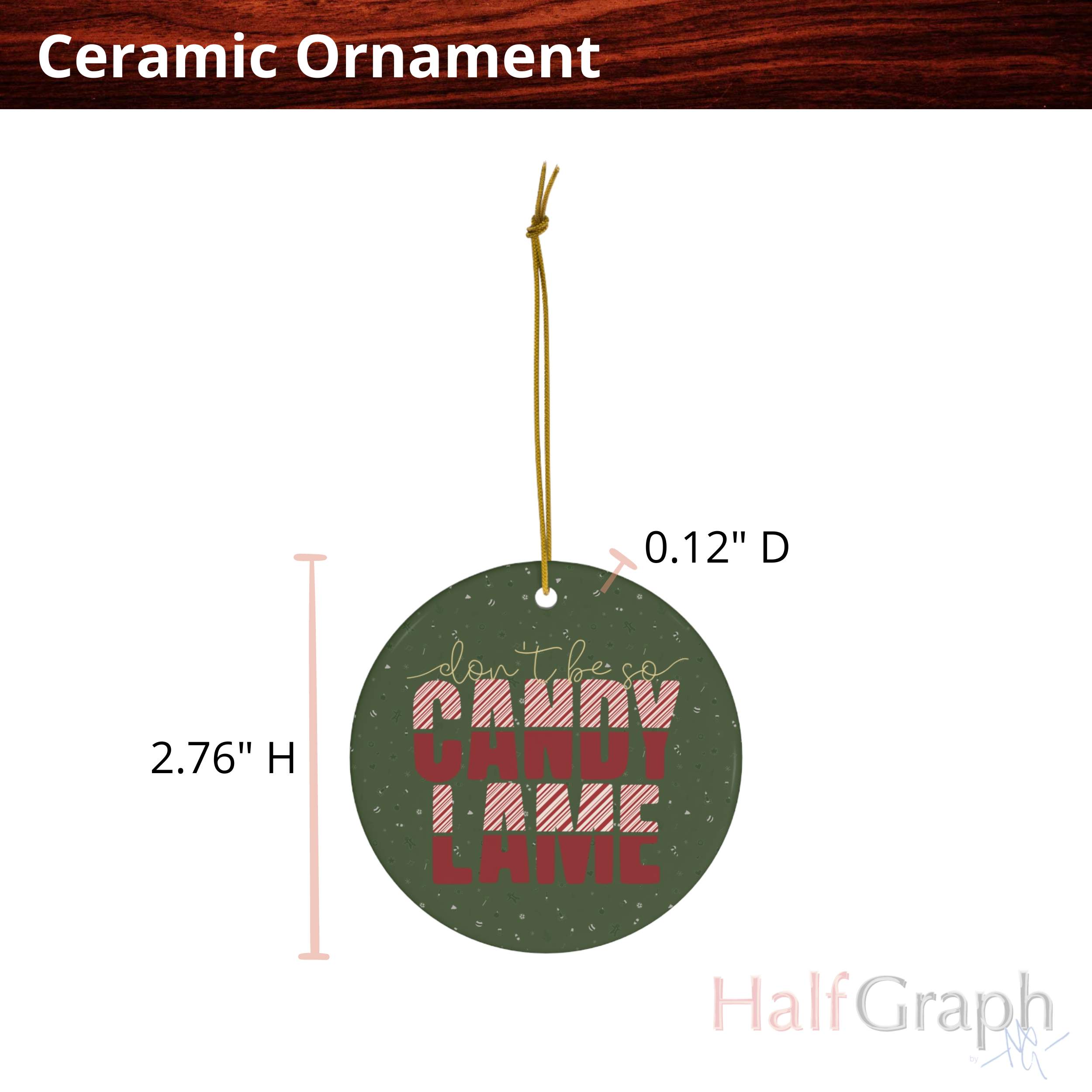 Sarcastic Ceramic Ornaments, Candy Cane Design, Christmas Tree Decor, Holiday Gift, Festive Home Decor, Ornament Set, Stocking Stuffer product thumbnail image Sarcastic Ceramic Ornaments, Candy Cane Design, Christmas Tree Decor, Holiday Gift, Festive Home Decor, Ornament Set, Stocking Stuffer product thumbnail image