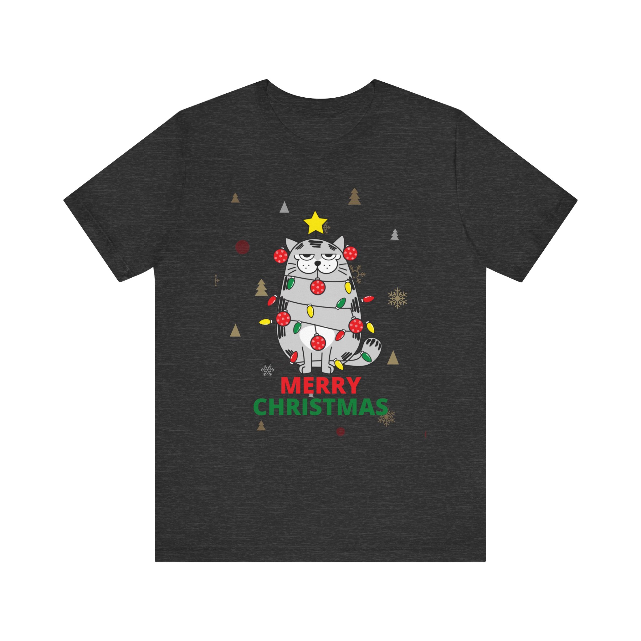 Funny Cat Merry Christmas Tee – “Grumpy Catmas Tree” product thumbnail image Funny Cat Merry Christmas Tee – “Grumpy Catmas Tree” product thumbnail image