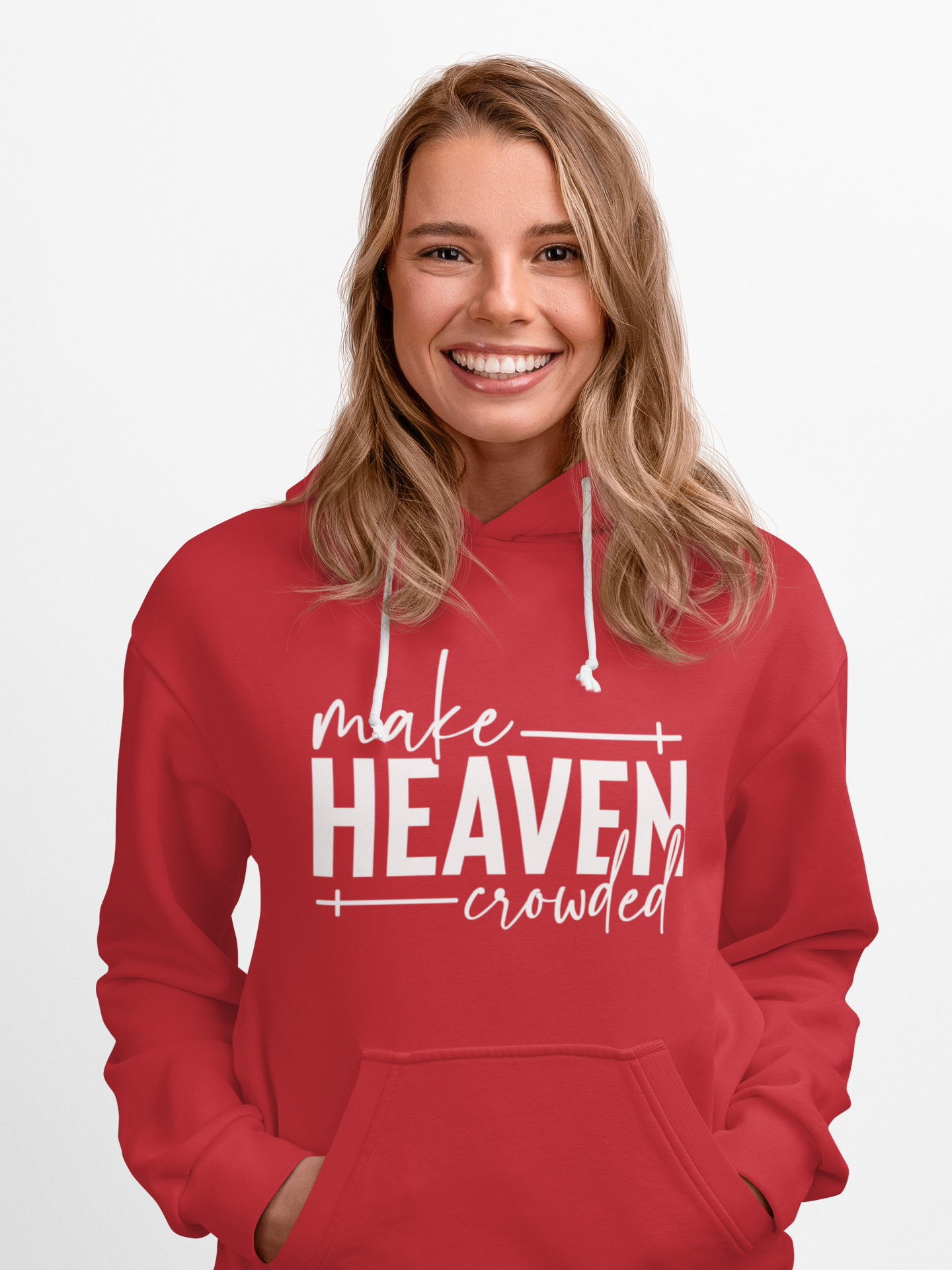 Make Heaven Crowded Youth Hoodie — Christian Faith Hoodie for Kids &amp; Teens | Inspirational Youth Sweatshirt