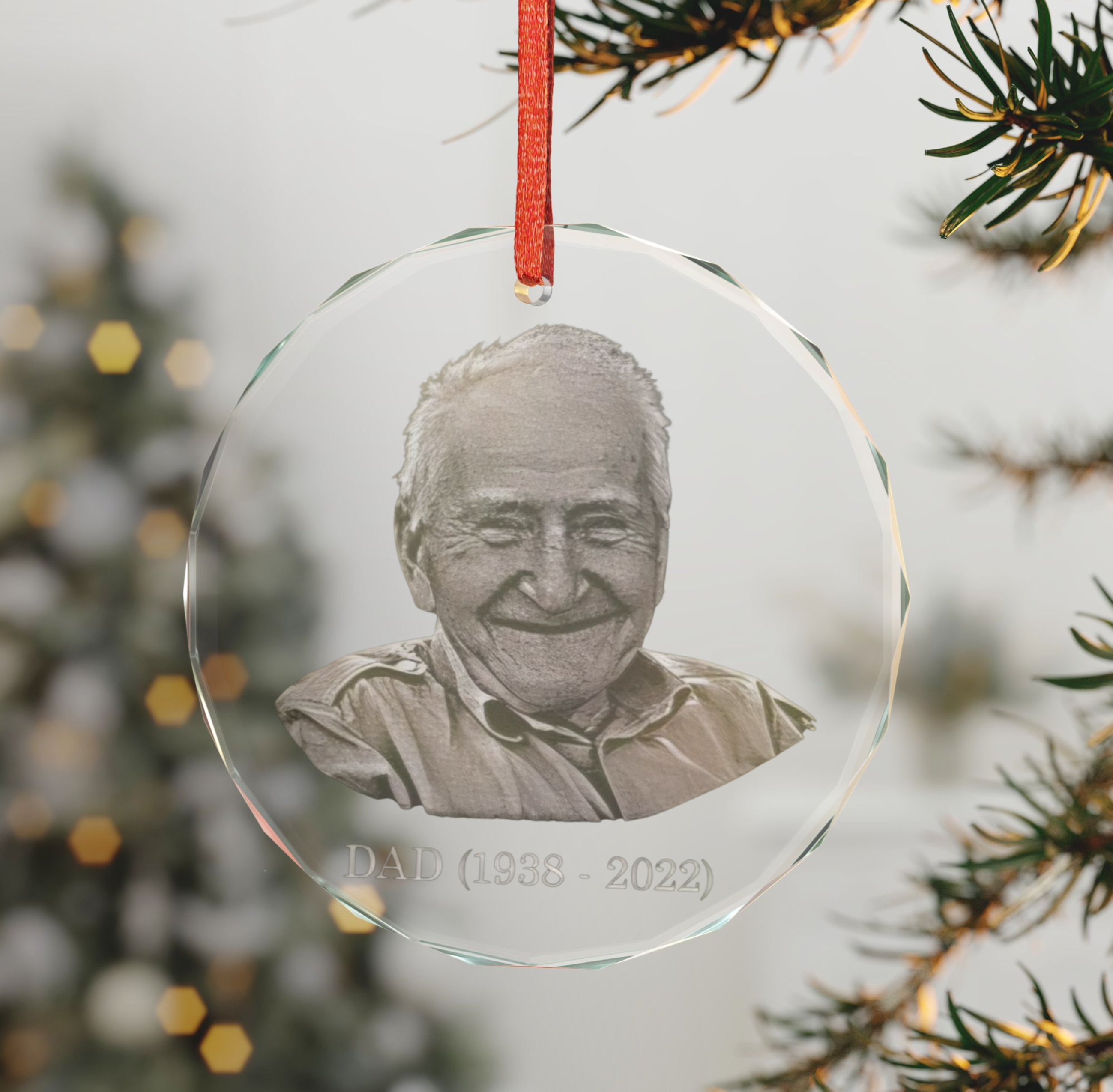 Engraved Crystal Ornament — Custom Astrology &amp; Crystal Design product thumbnail image