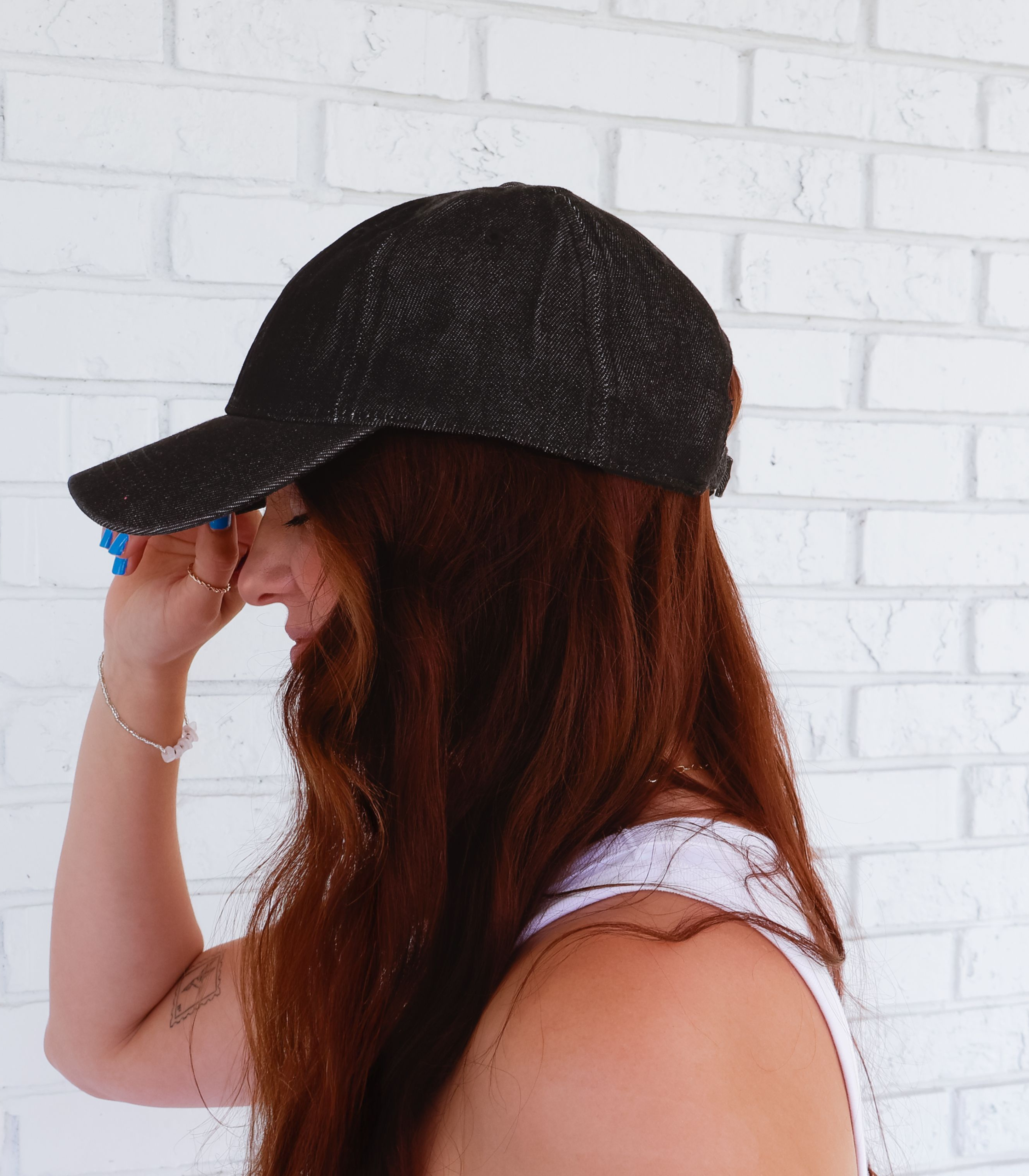 Embroidered Dog Mom Denim Hat product thumbnail image Embroidered Dog Mom Denim Hat product thumbnail image