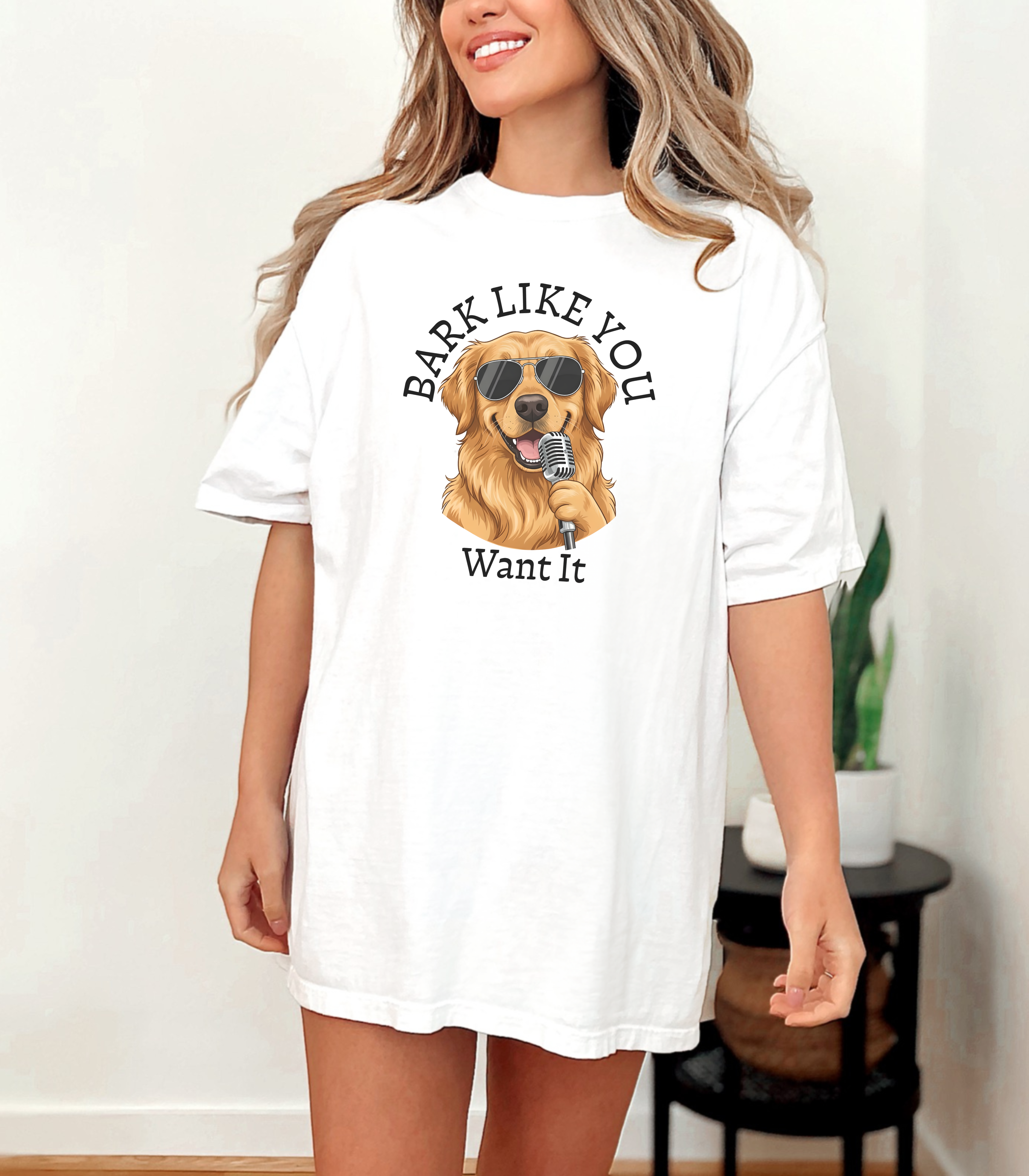 Bark Like You Want It Dog Graphic T-Shirt product thumbnail image Bark Like You Want It Dog Graphic T-Shirt product thumbnail image