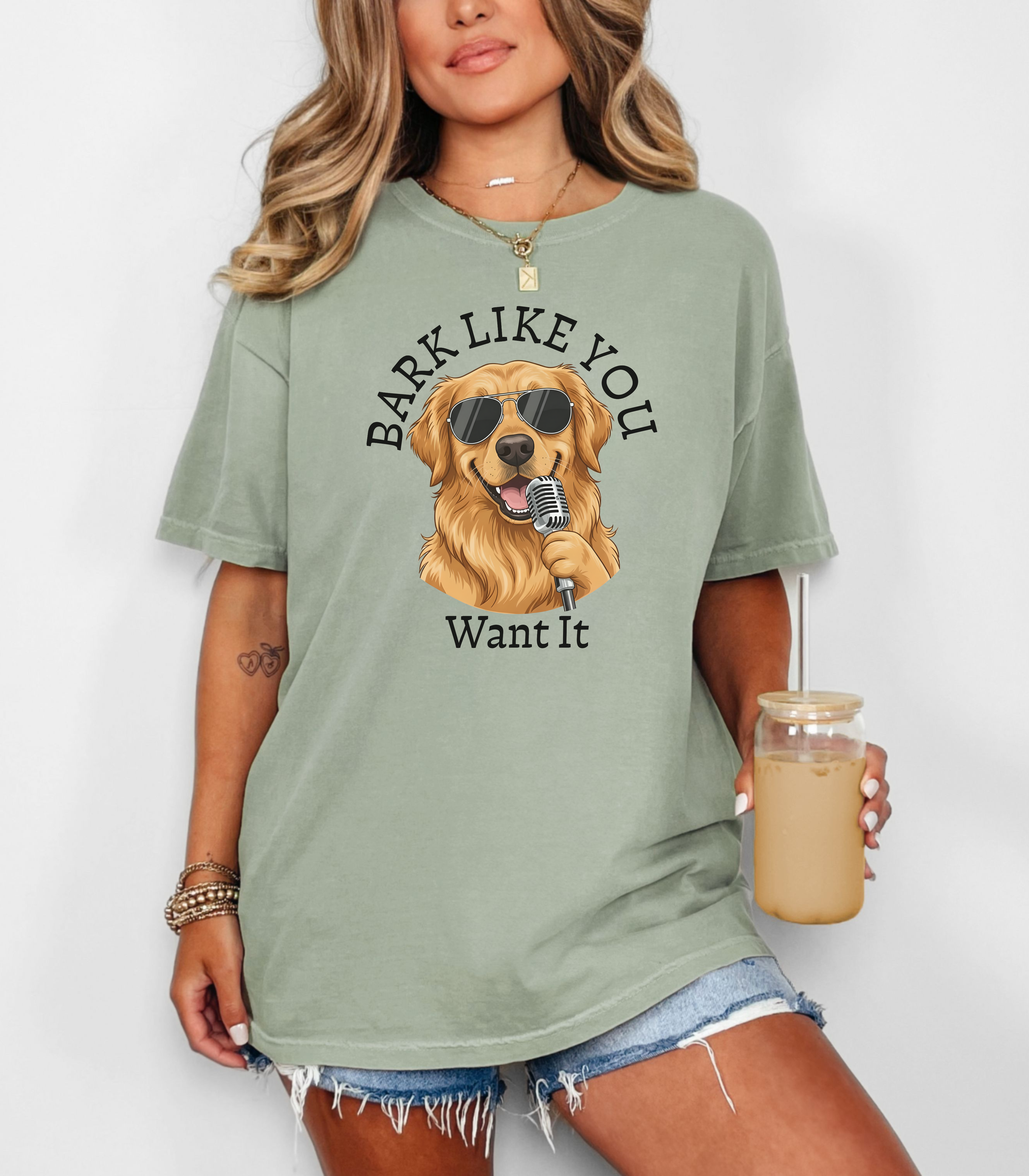 Bark Like You Want It Dog Graphic T-Shirt product thumbnail image Bark Like You Want It Dog Graphic T-Shirt product thumbnail image