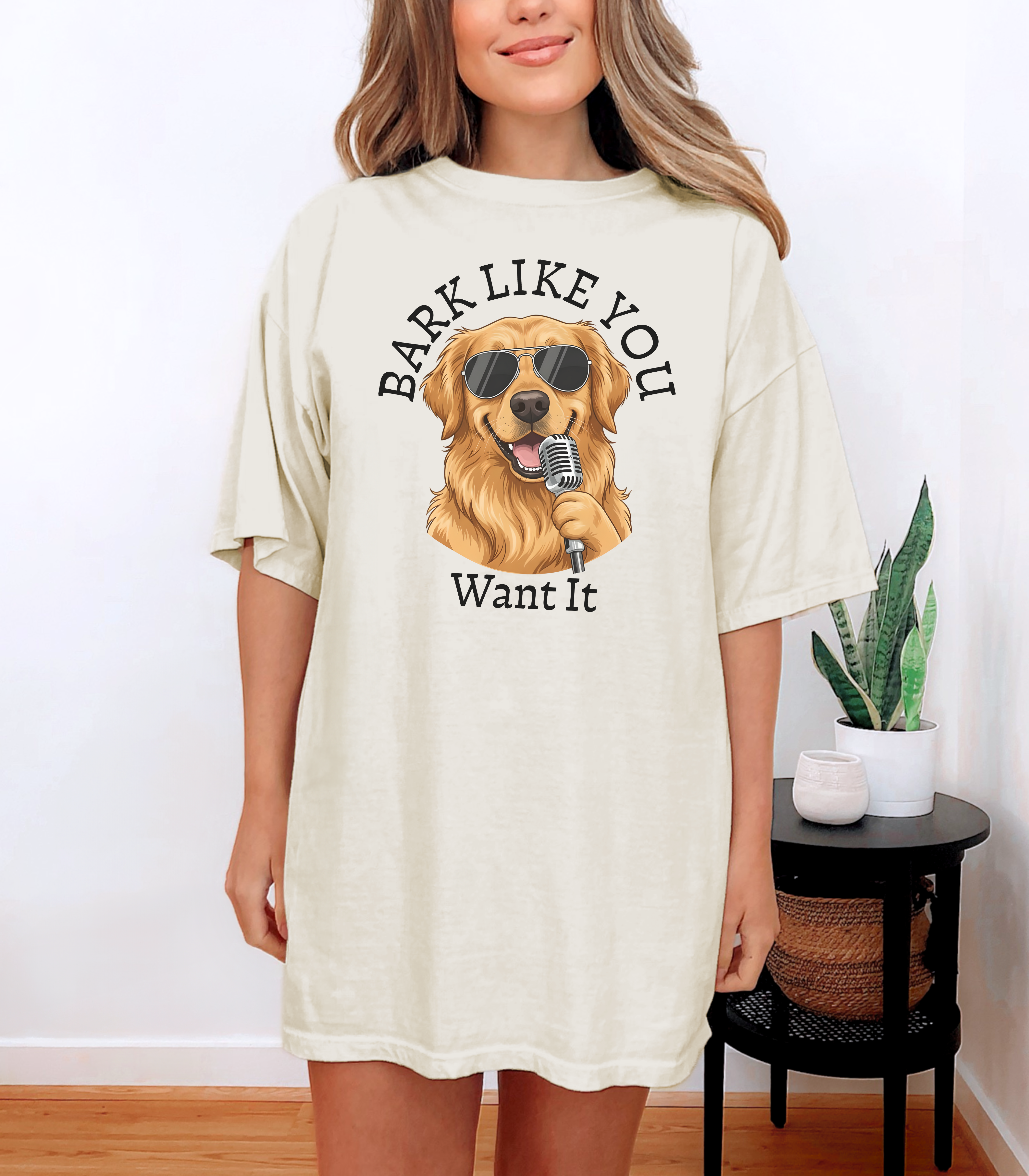 Bark Like You Want It Dog Graphic T-Shirt product thumbnail image Bark Like You Want It Dog Graphic T-Shirt product thumbnail image