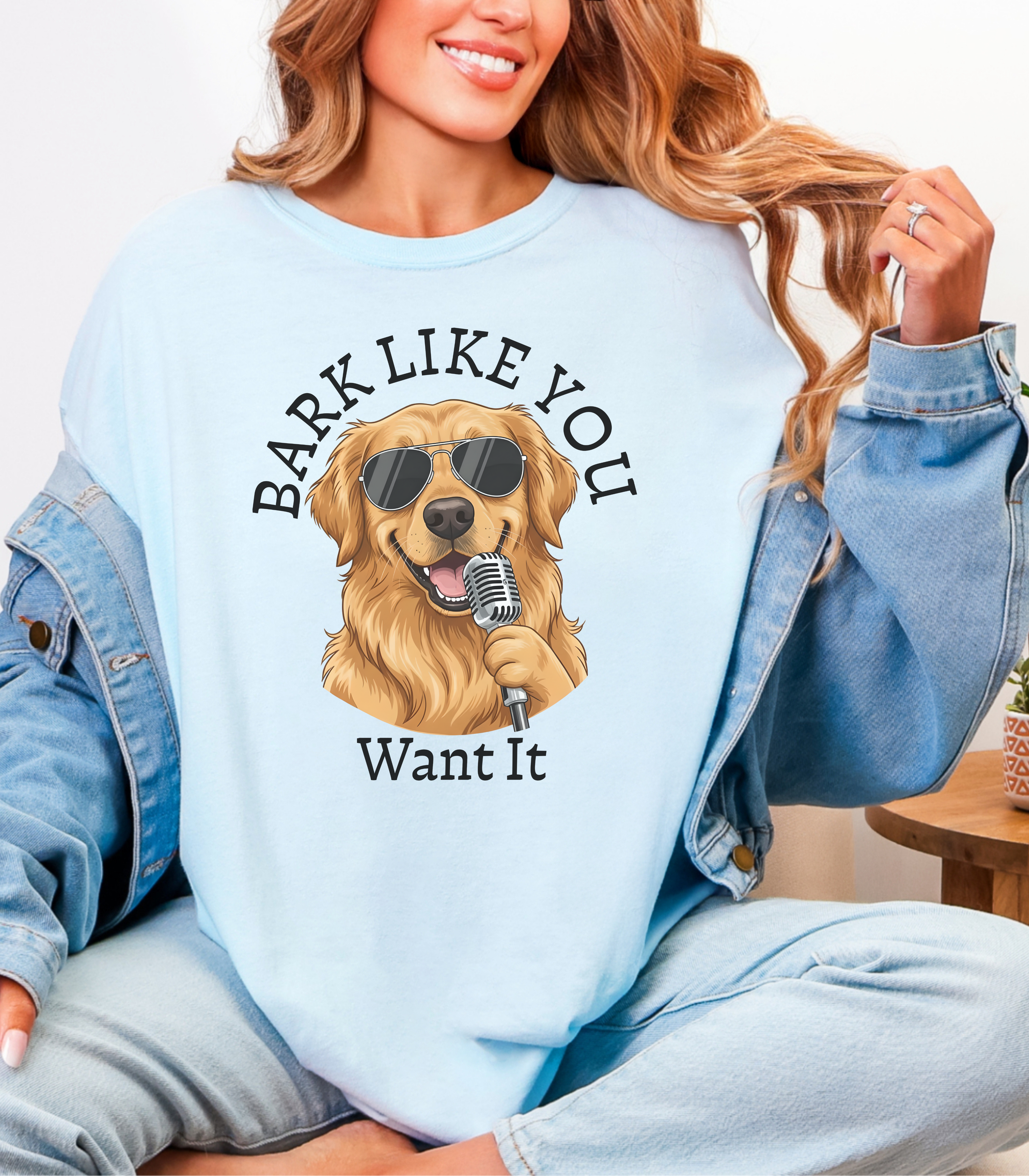 Bark Like You Want It Dog Graphic T-Shirt product thumbnail image Bark Like You Want It Dog Graphic T-Shirt product thumbnail image