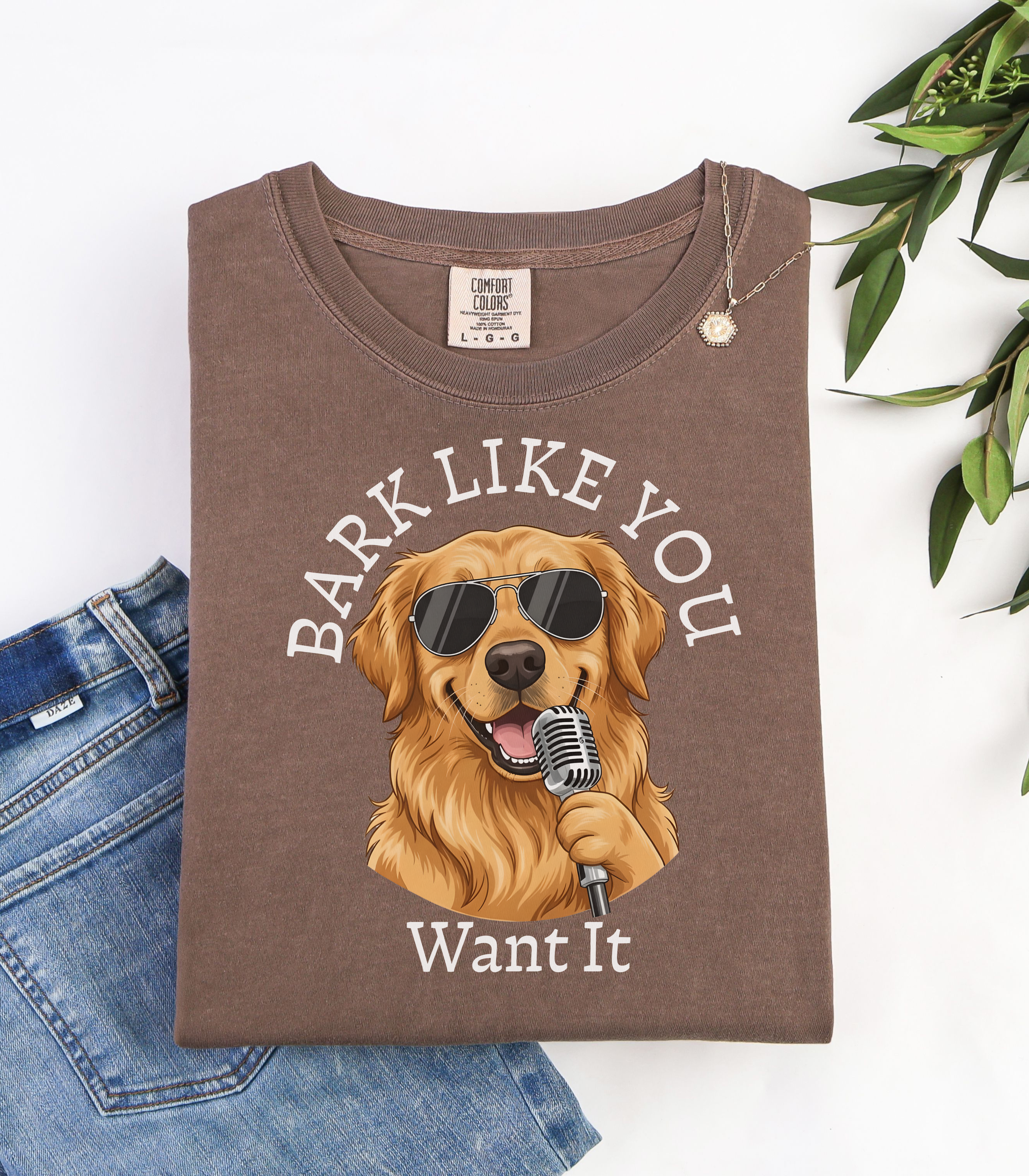 Bark Like You Want It Dog Singer T-Shirt product thumbnail image Bark Like You Want It Dog Singer T-Shirt product thumbnail image