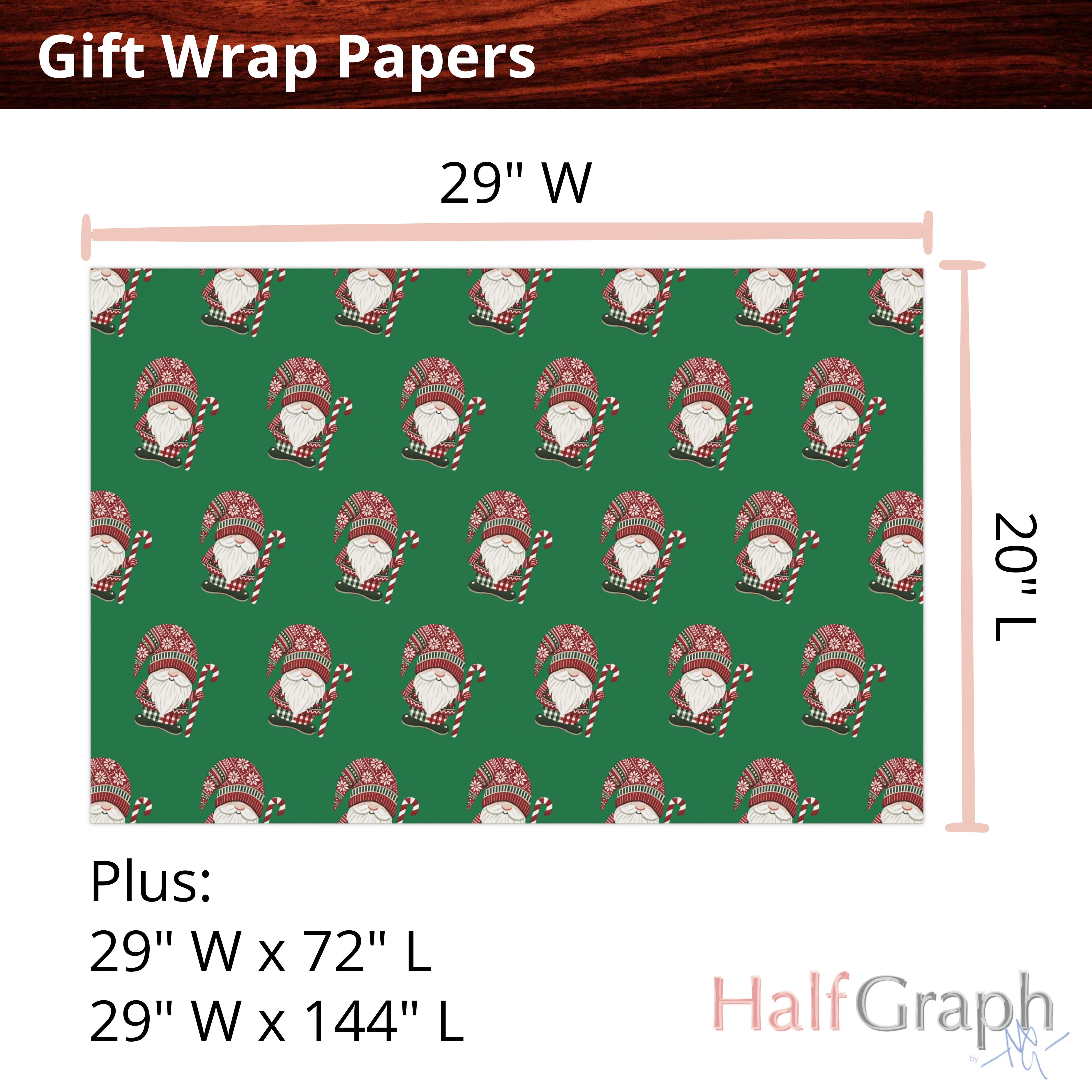 Christmas Gnome Design Gift Wrap Papers, Holiday Wrapping Sheets, Festive Xmas Gift Wrap, Cute Gnome Gift Wrap, Seasonal Gift Packaging product thumbnail image Christmas Gnome Design Gift Wrap Papers, Holiday Wrapping Sheets, Festive Xmas Gift Wrap, Cute Gnome Gift Wrap, Seasonal Gift Packaging product thumbnail image
