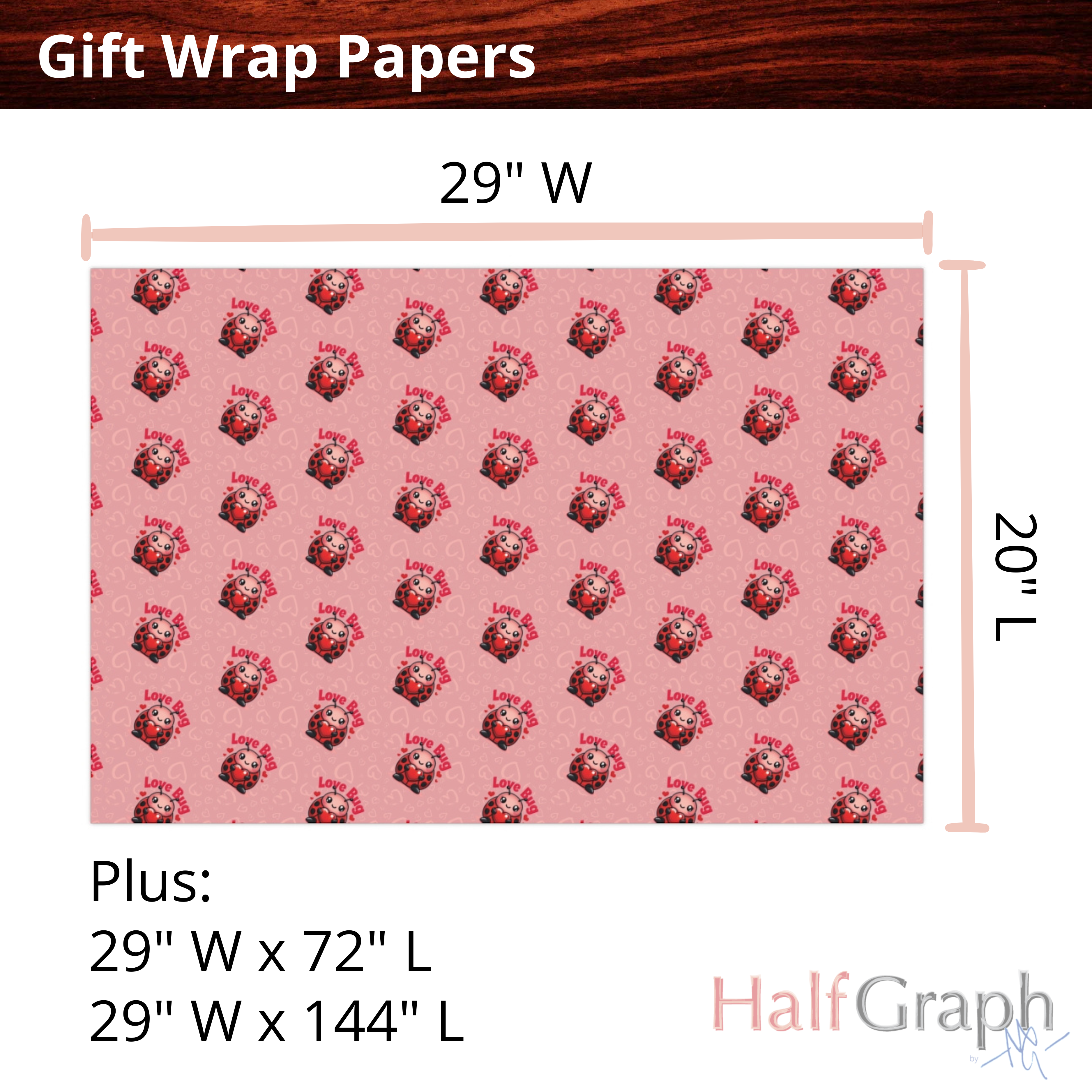 Lady Love Bug Gift Wrap Paper, Valentine's Day Wrapping Sheets, Romantic Gift Packaging, Wedding Gift Wrap, Scrapbooking Paper, V-Day Gifts product thumbnail image Lady Love Bug Gift Wrap Paper, Valentine's Day Wrapping Sheets, Romantic Gift Packaging, Wedding Gift Wrap, Scrapbooking Paper, V-Day Gifts product thumbnail image