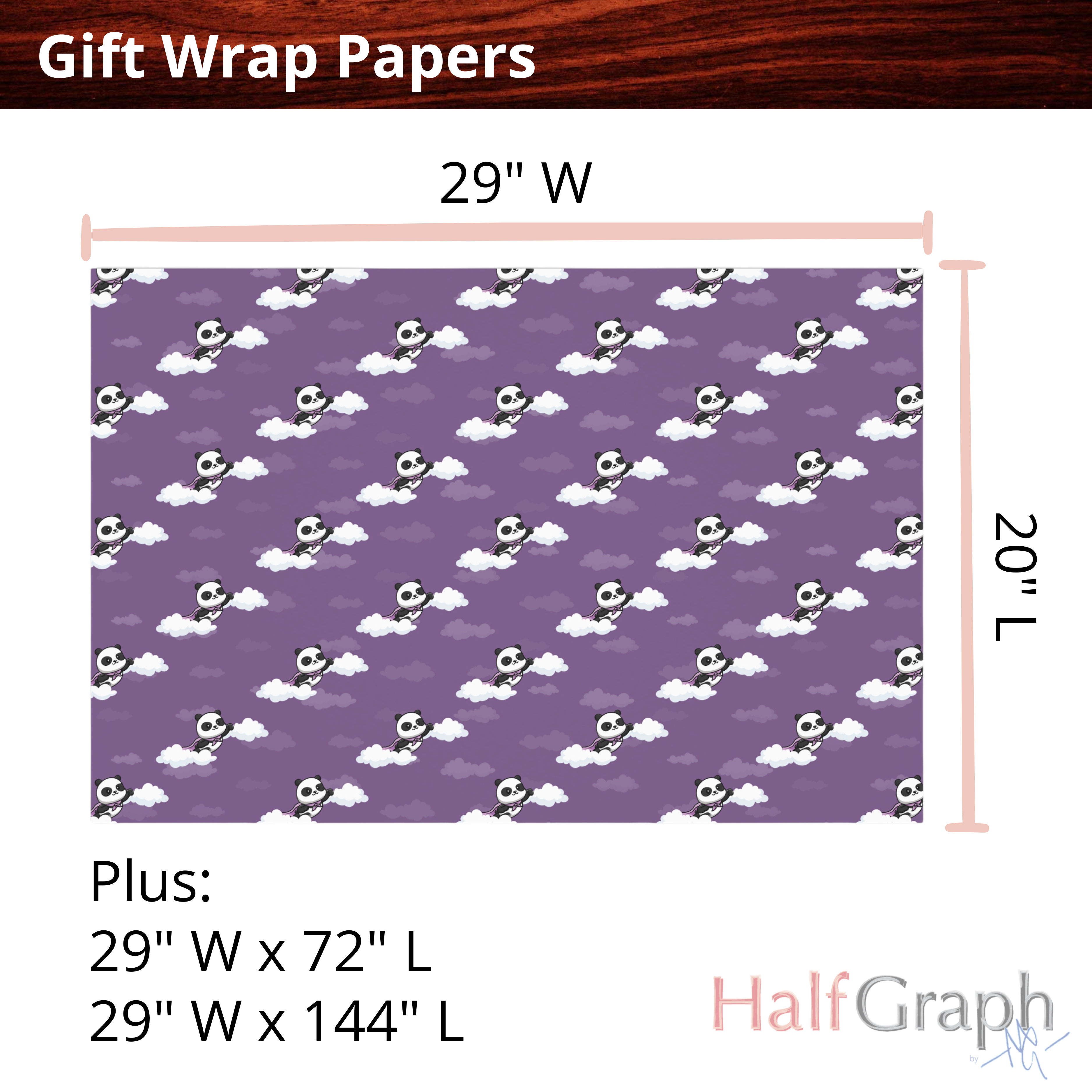 Super Panda Purple Gift Wrap, Super Cute Wrapping Paper for Presents, Holiday Gift Decoration, Birthday Party Supplies, Gift Paper Roll product thumbnail image Super Panda Purple Gift Wrap, Super Cute Wrapping Paper for Presents, Holiday Gift Decoration, Birthday Party Supplies, Gift Paper Roll product thumbnail image